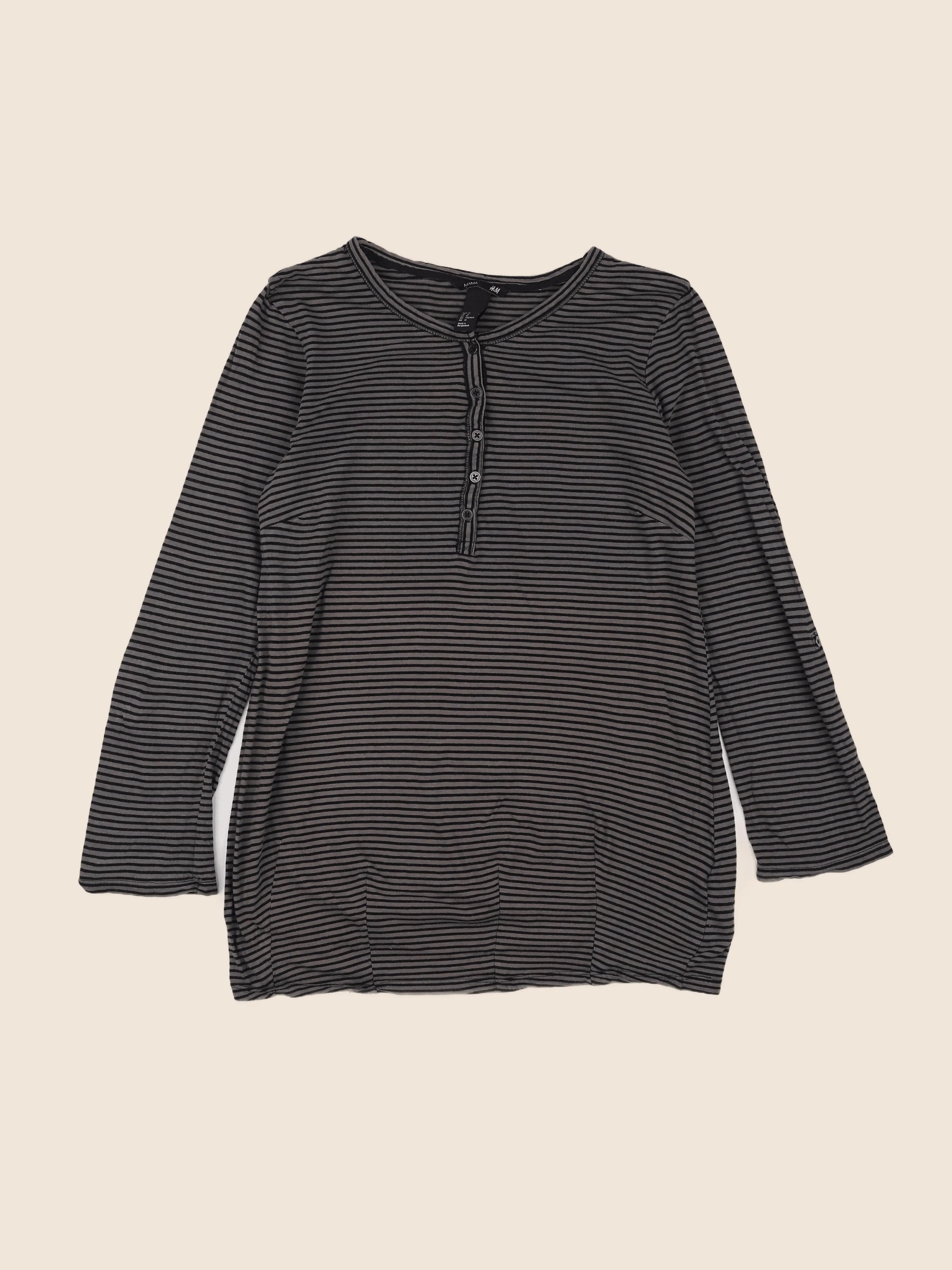H&M - tee-shirt grossesse gris - 38