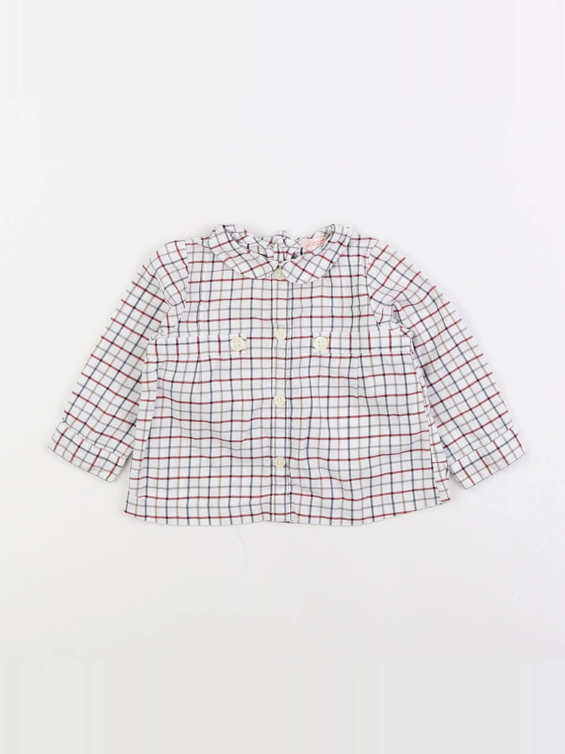 Gocco - chemise blanc - 6/9 mois