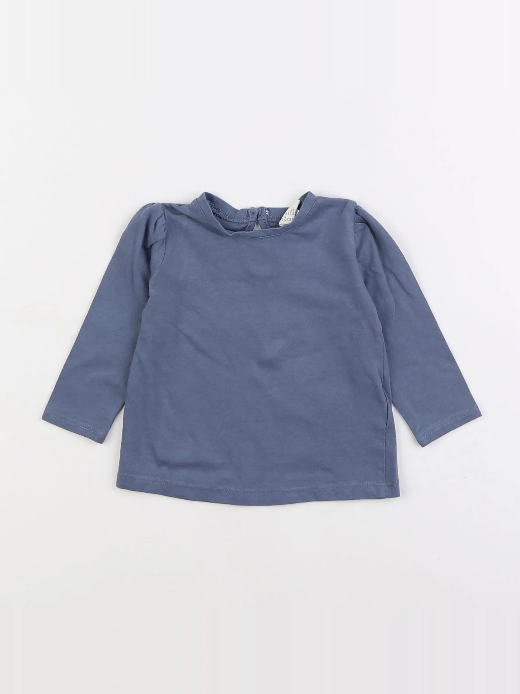 H&M - tee-shirt bleu - 6 mois