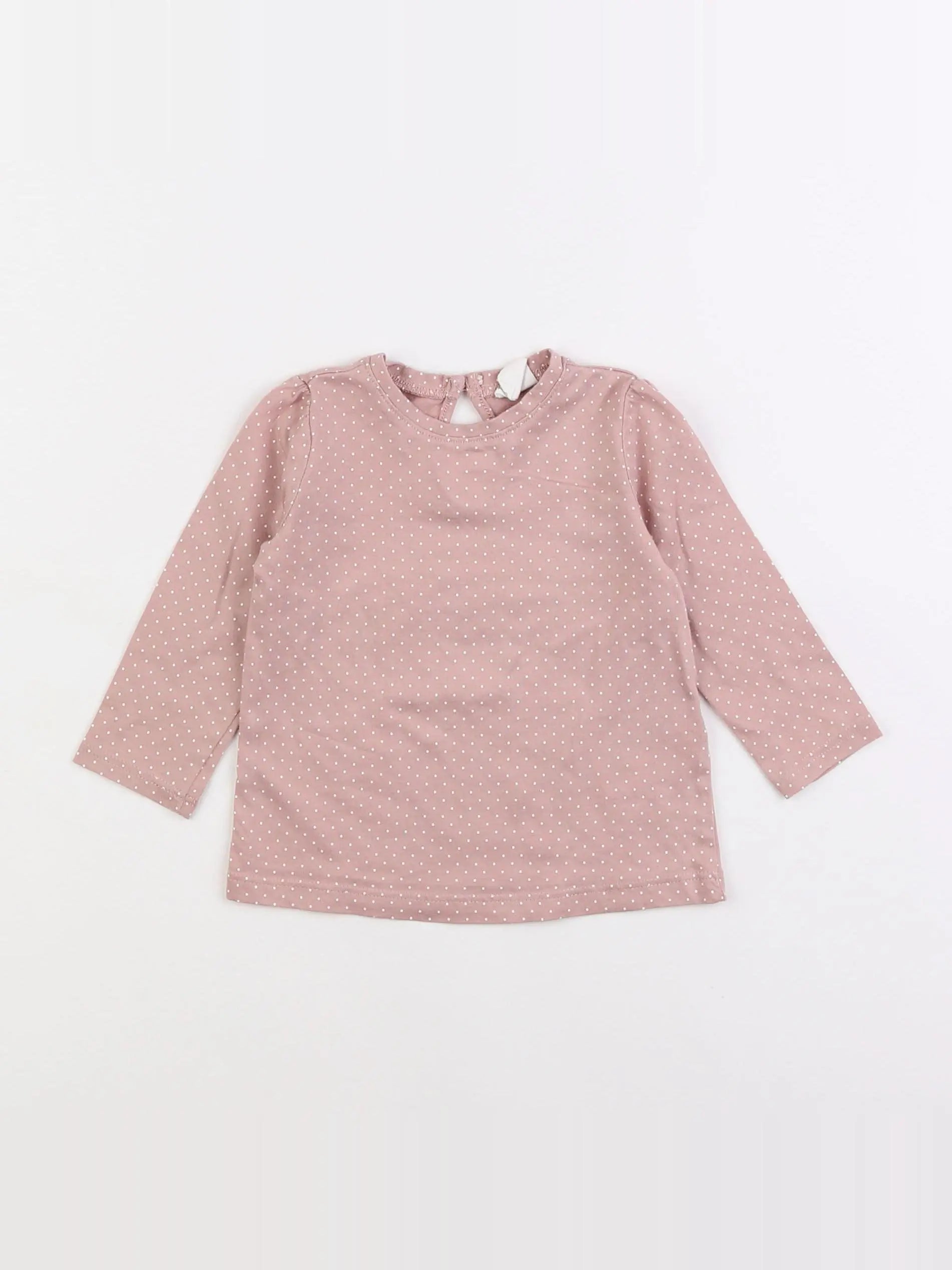 H&M - tee-shirt rose - 6 mois