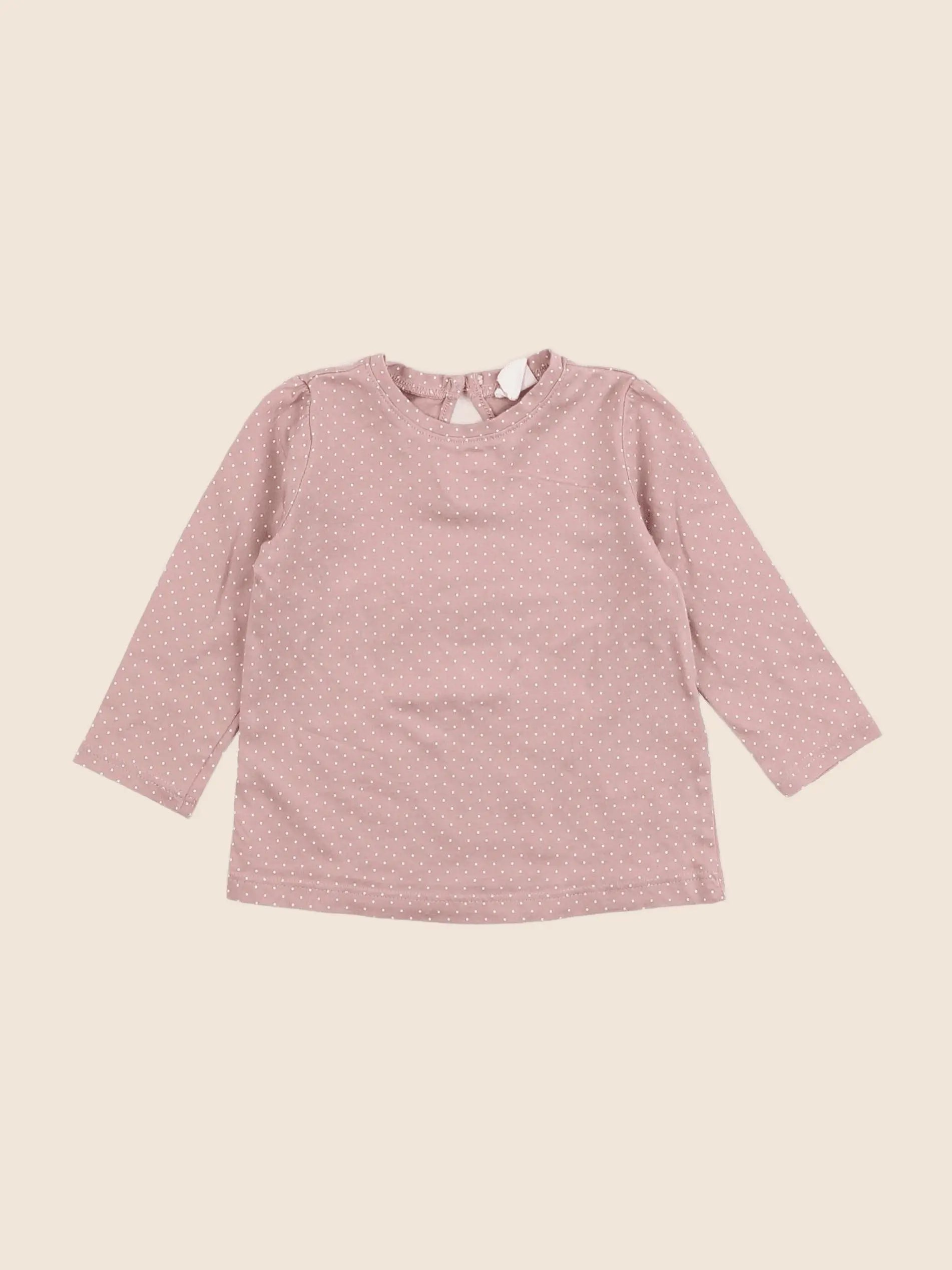 H&M - tee-shirt rose - 6 mois