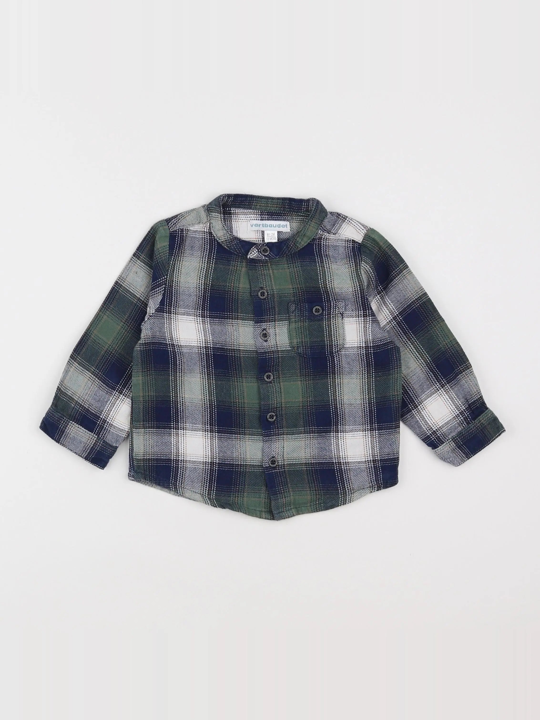 Vertbaudet - chemise multicolore - 18 mois