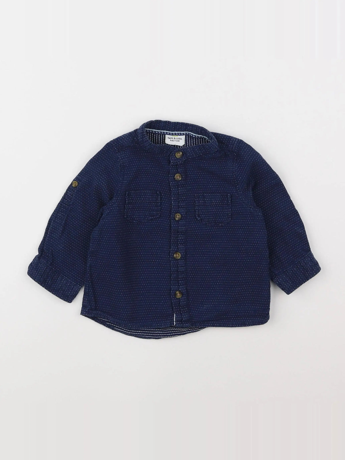 Tape à l'oeil - chemise bleu - 9 mois