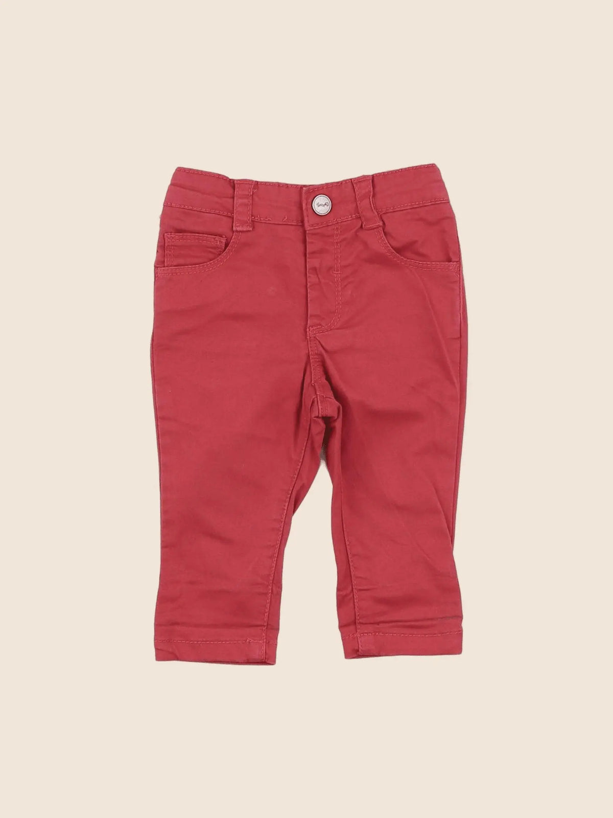 Cyrillus - jean rouge - 6 mois