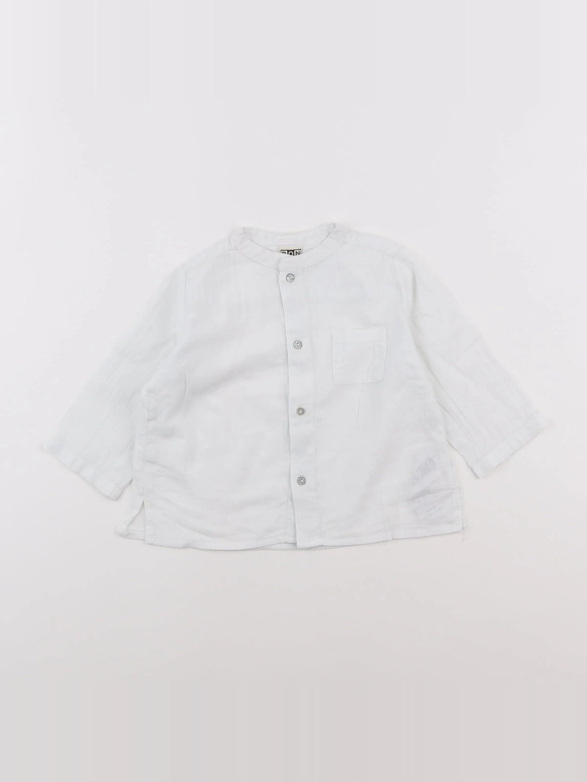 Bonton - chemise blanc - 12 mois