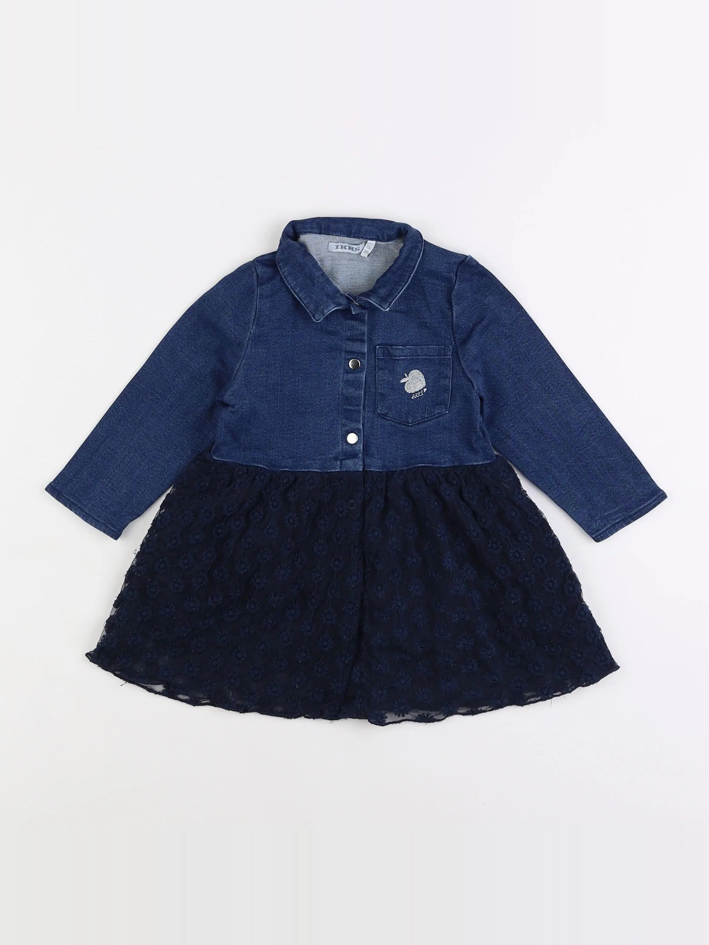 IKKS - robe bleu - 18 mois