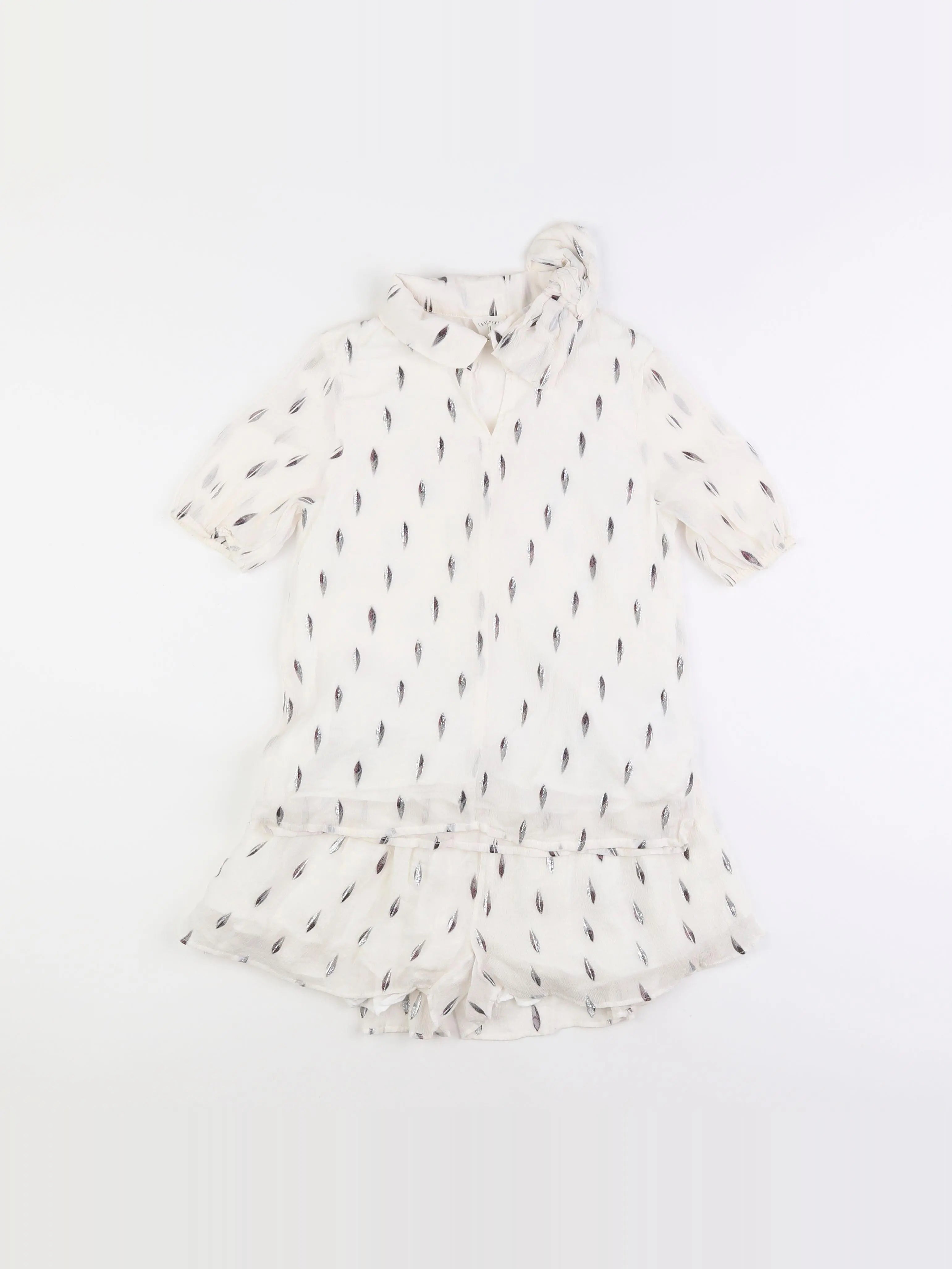 Carrément Beau - ensemble argent, beige - 10/12 ans