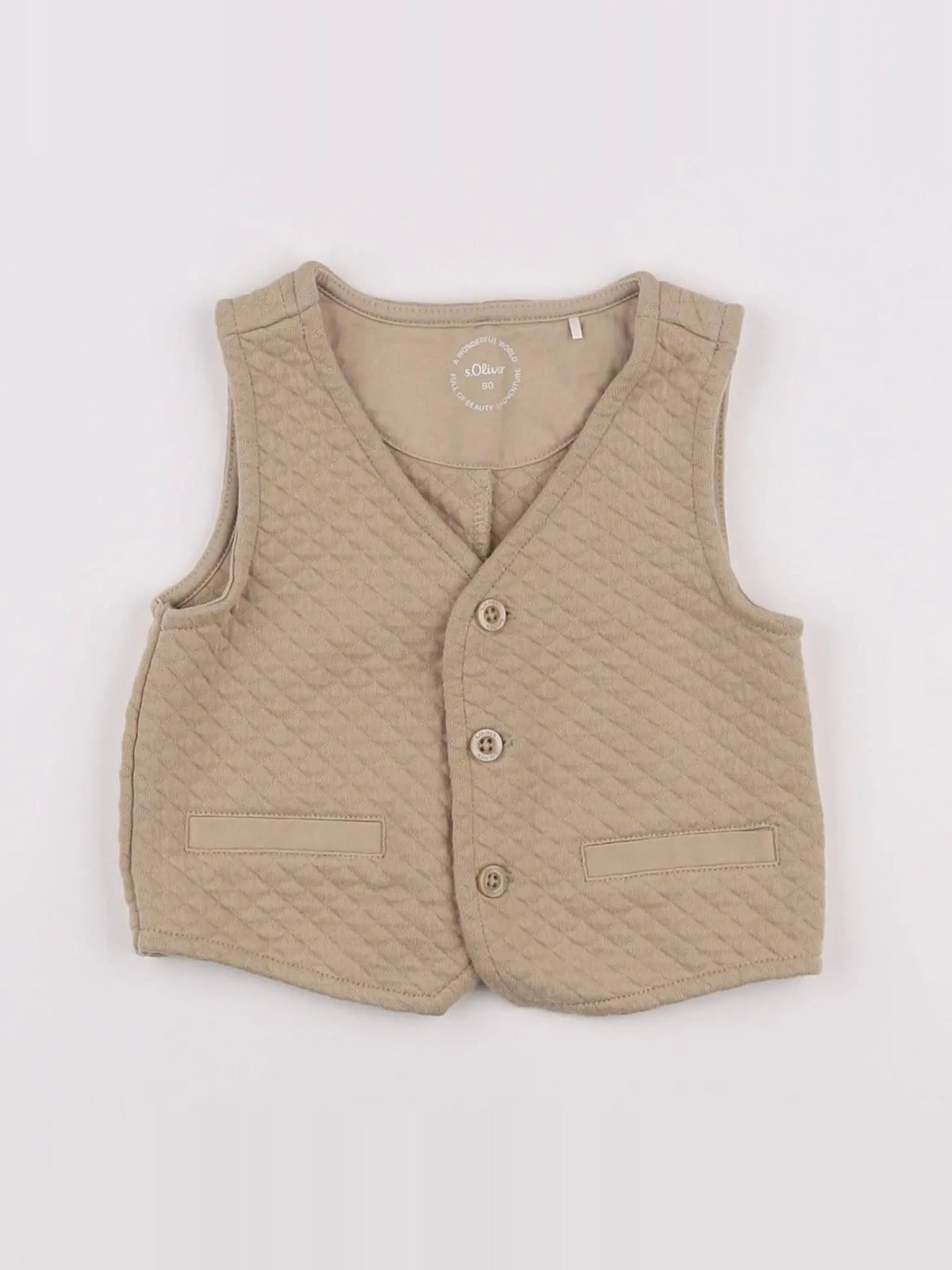 s.Oliver - gilet beige - 12/18 mois
