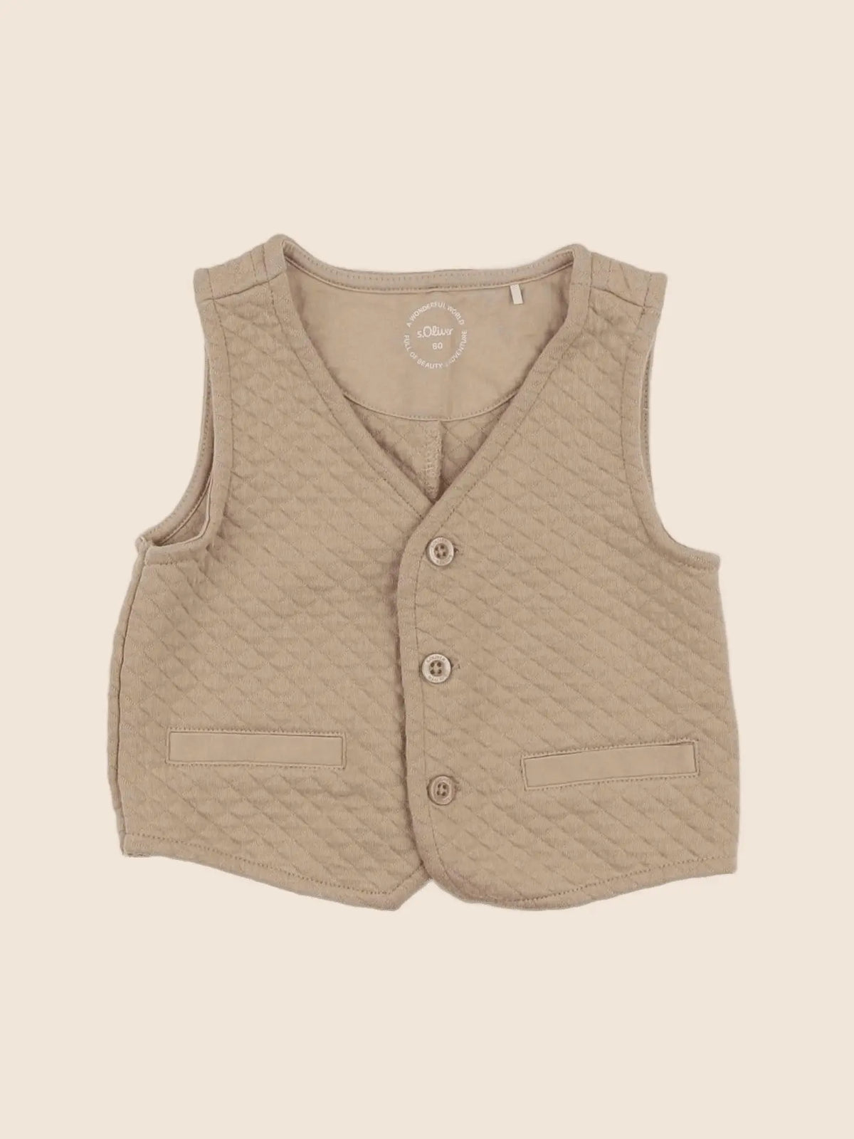 s.Oliver - gilet beige - 12/18 mois
