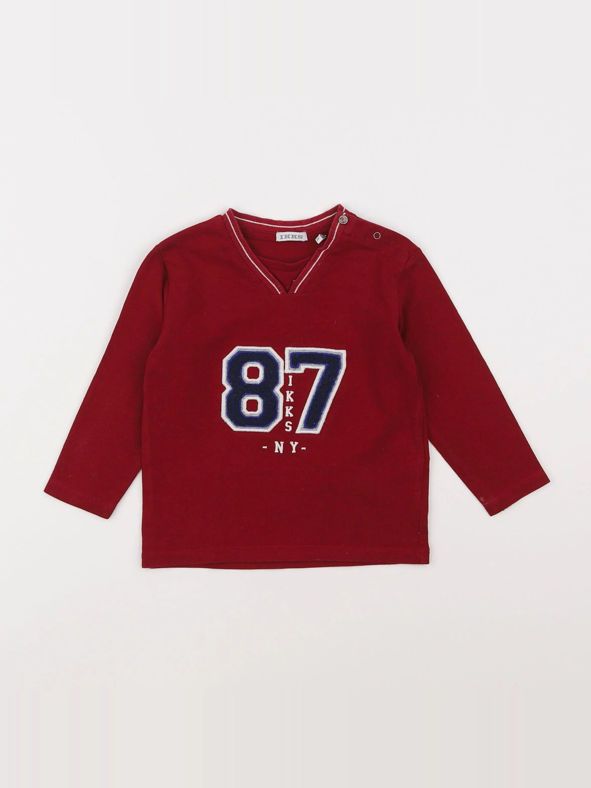 IKKS - tee-shirt rouge - 18 mois