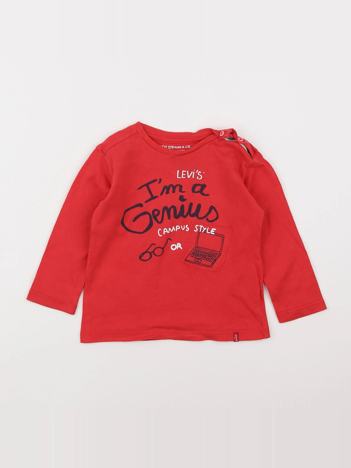 Levi's - tee-shirt rouge - 18 mois