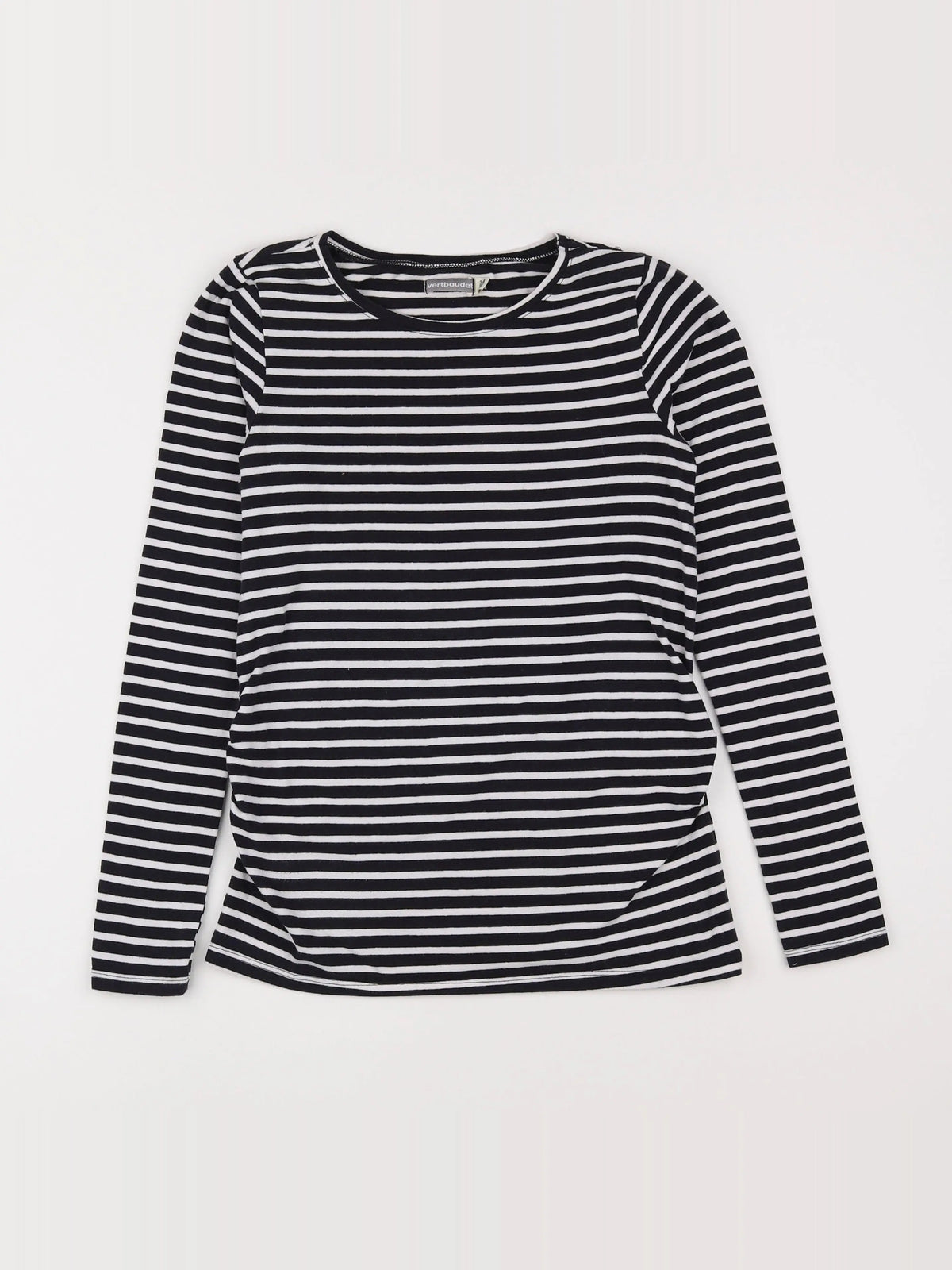 Vertbaudet - tee-shirt grossesse bleu, blanc - 34 à 36