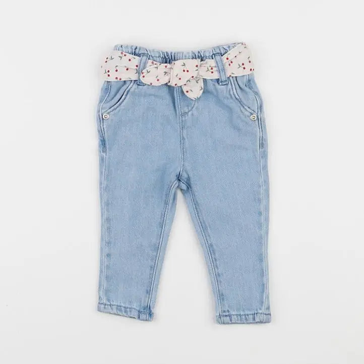 Vertbaudet - pantalon bleu - 3 mois