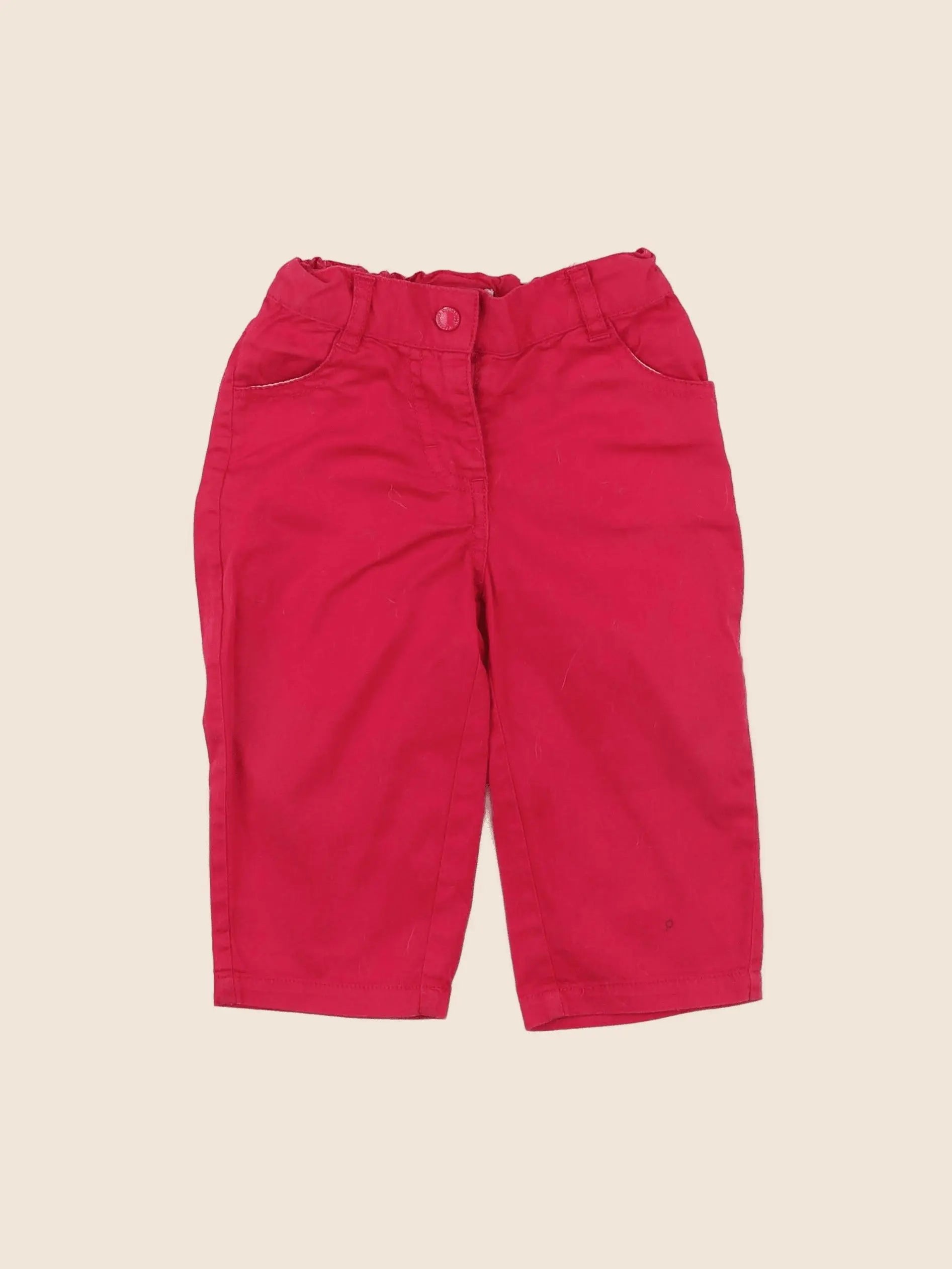 Vertbaudet - pantalon rose - 12 mois