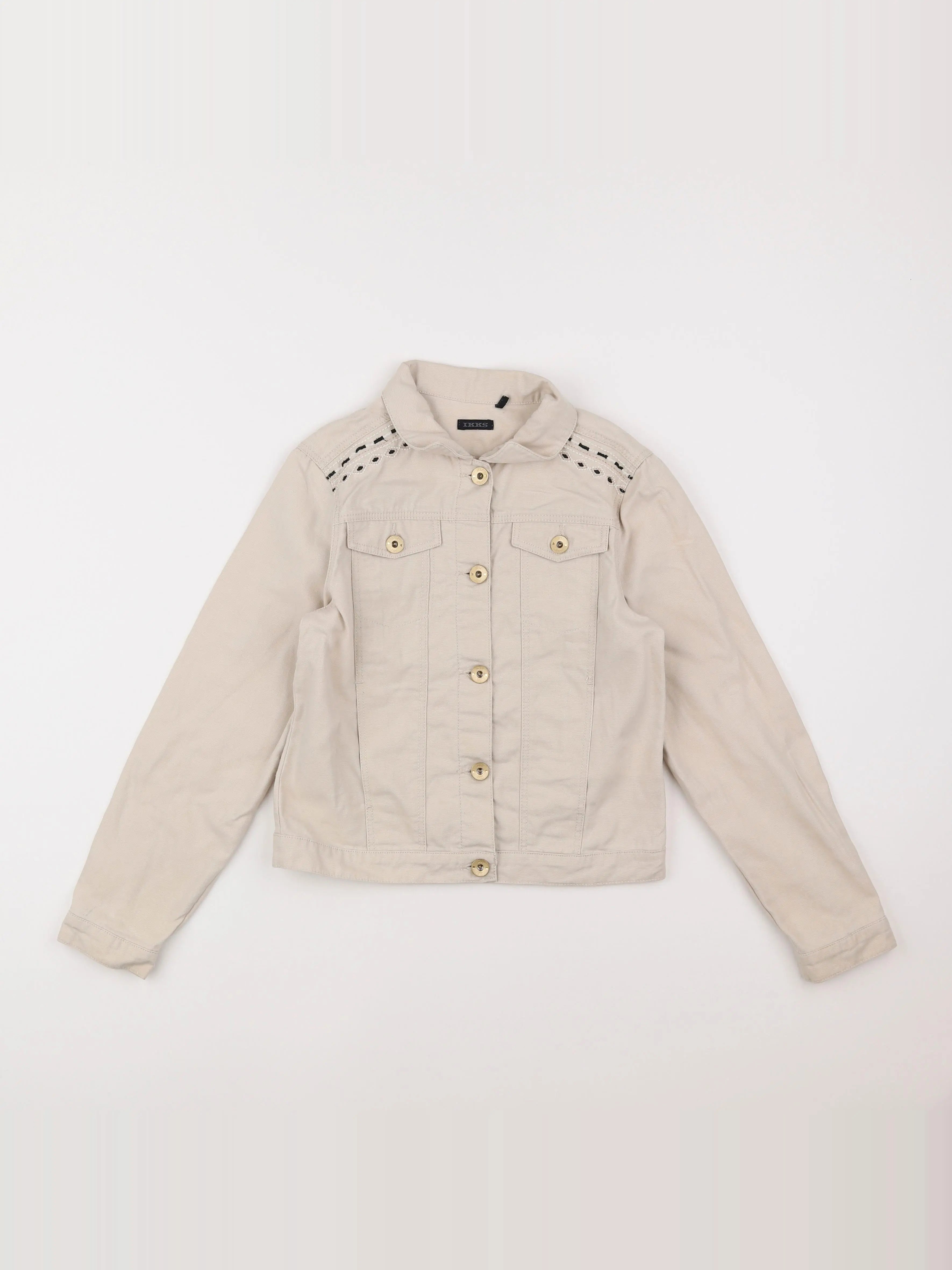 IKKS - veste imprimé au dos blanc - 10 ans