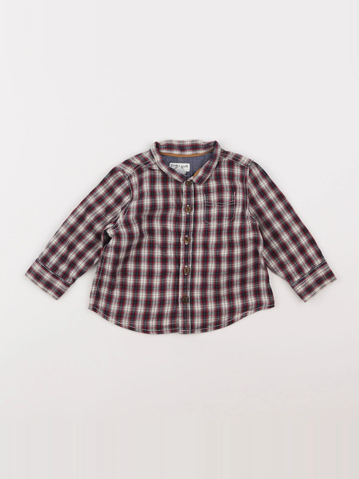 Cyrillus - chemise multicolore - 9 mois