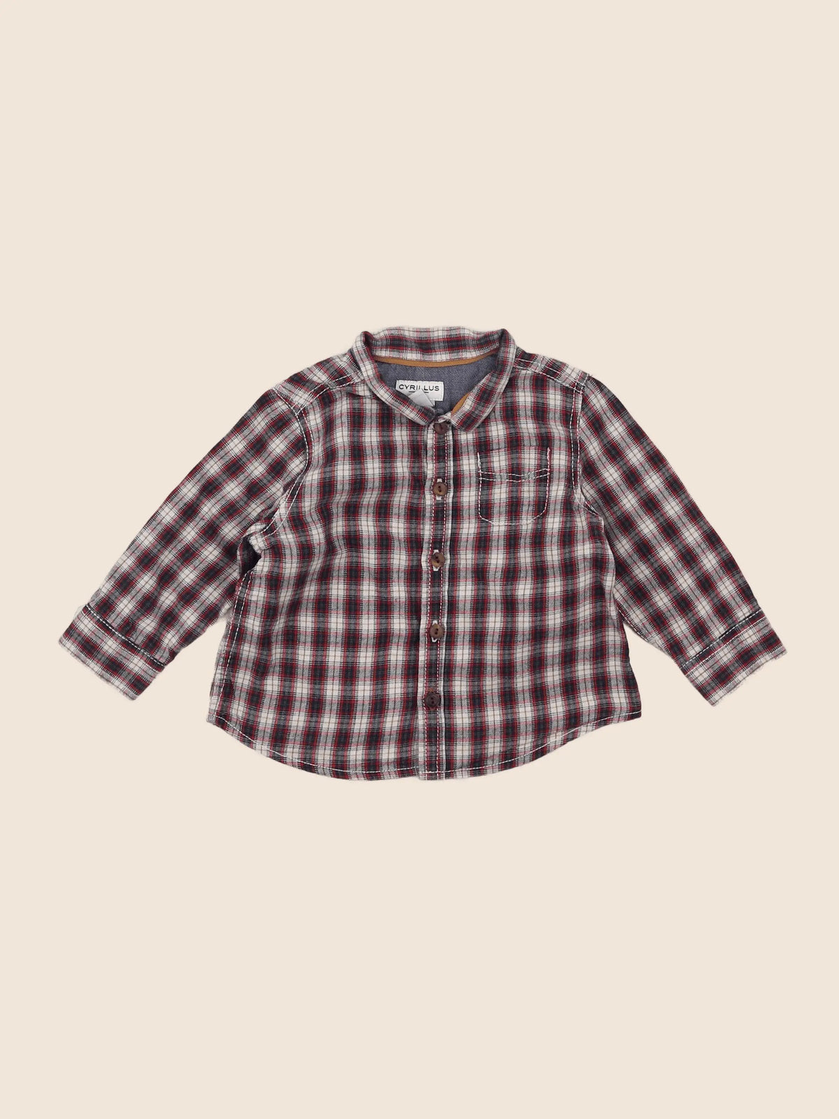 Cyrillus - chemise multicolore - 9 mois