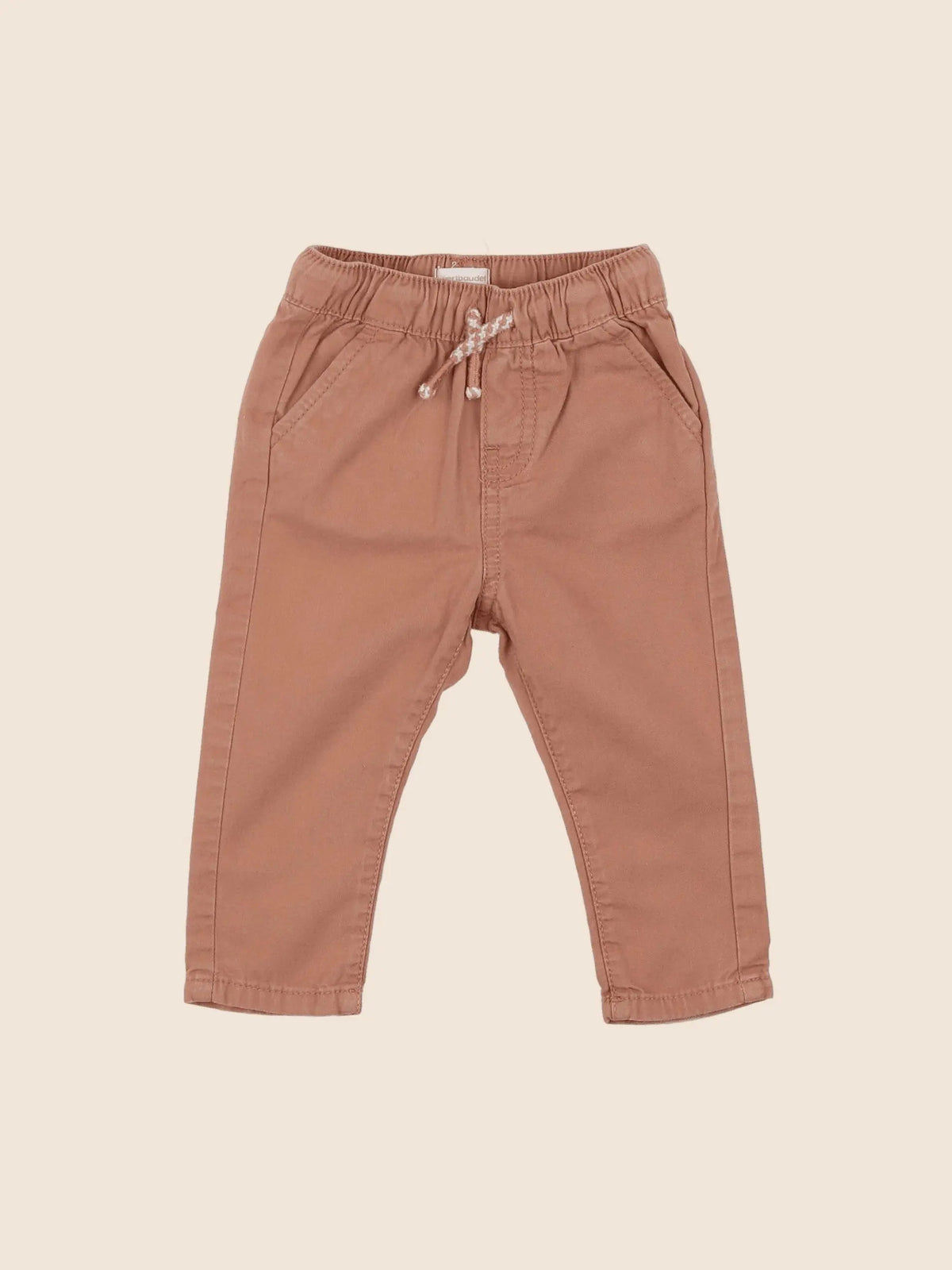 Vertbaudet - pantalon marron - 6 mois