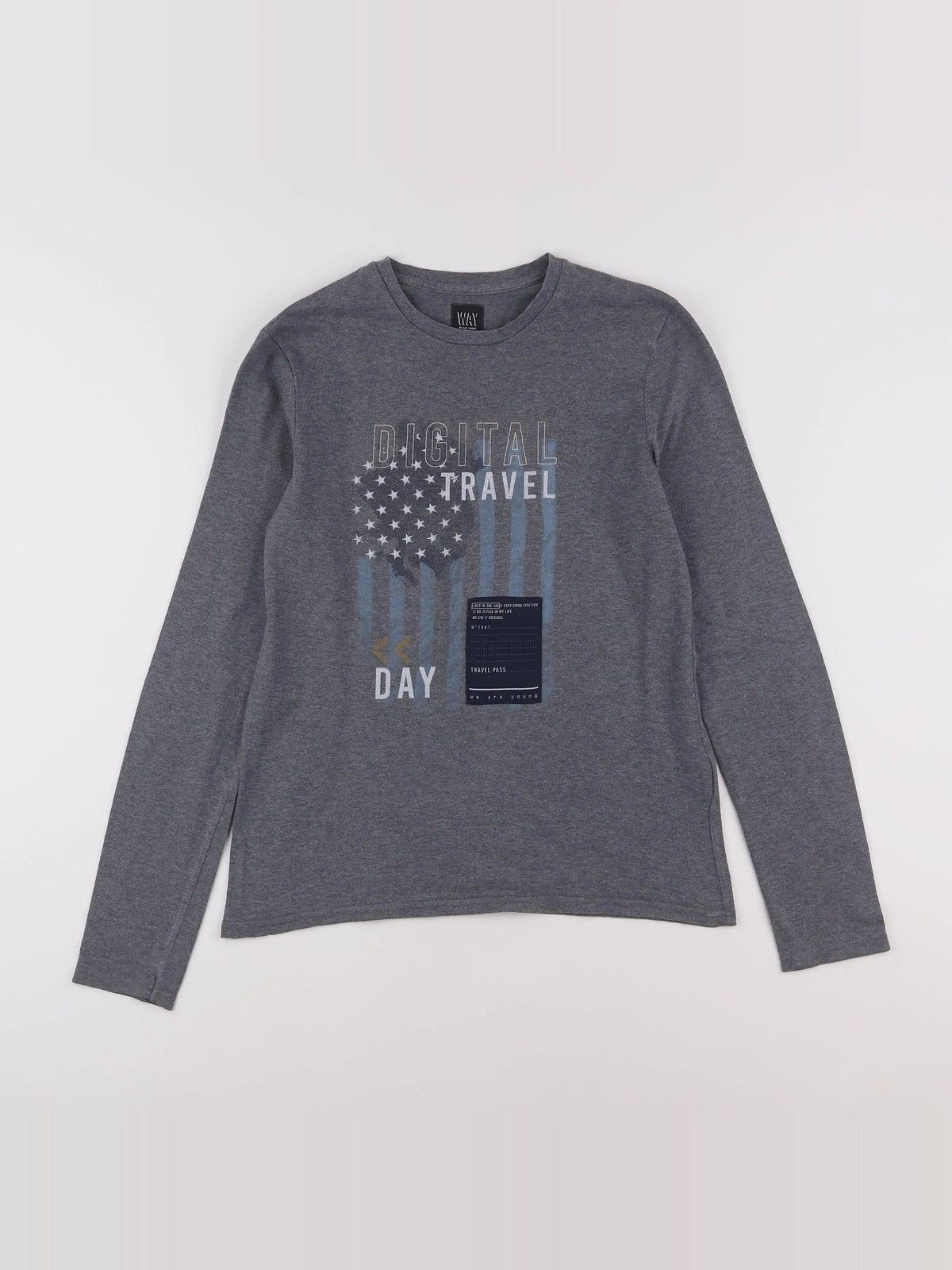 IKKS - tee-shirt gris - 14 ans