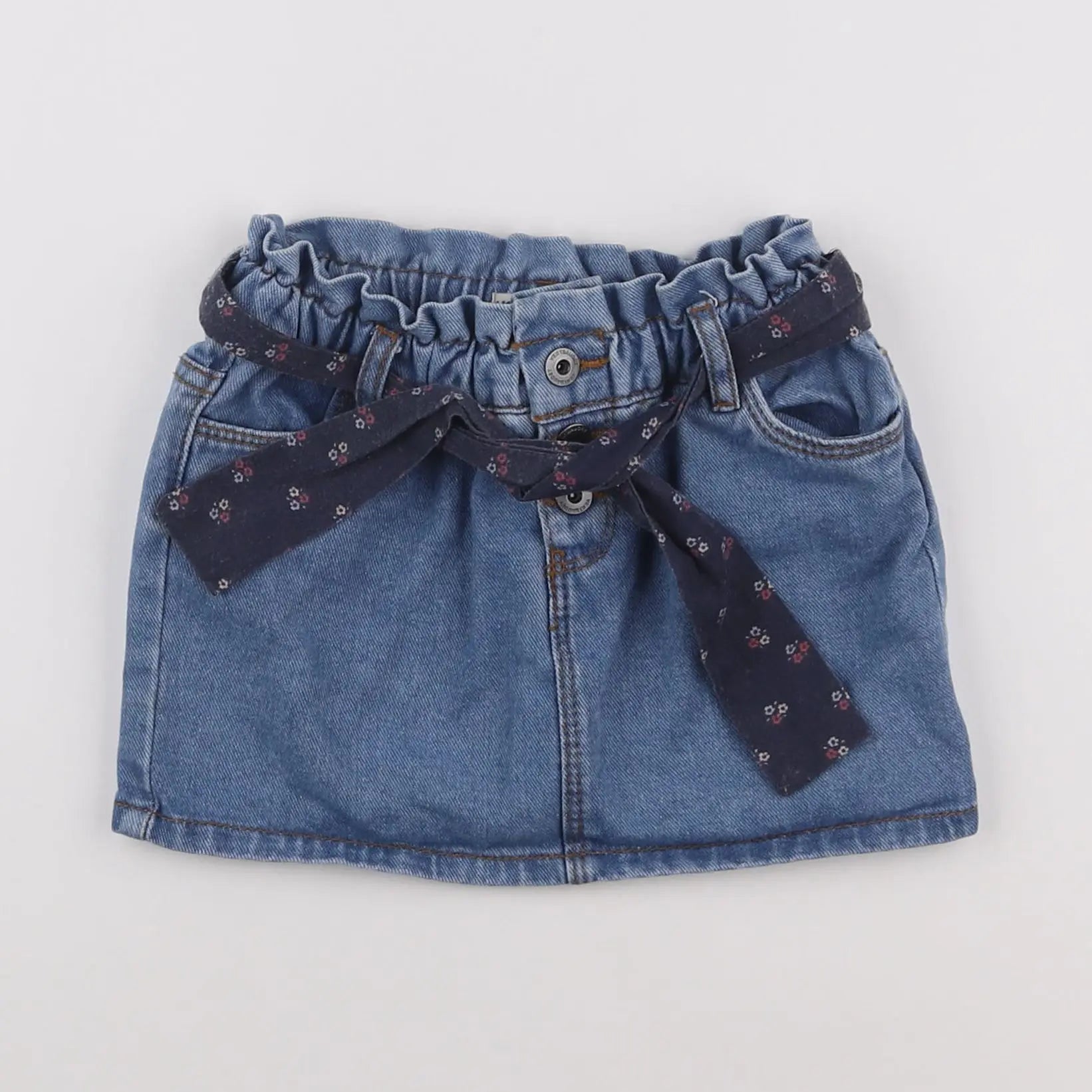 Vertbaudet - jupe bleu - 3 ans