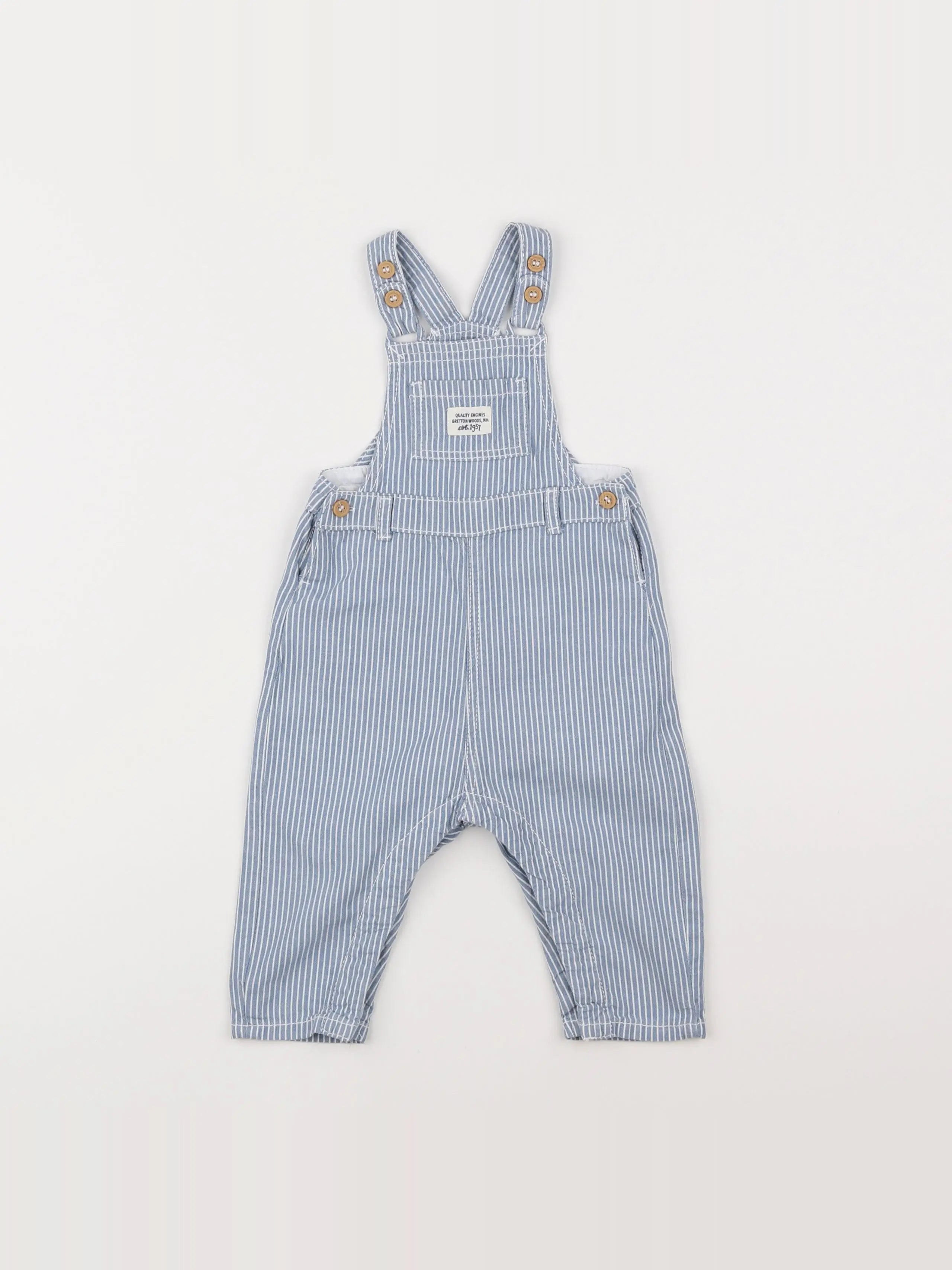 H&M - salopette bleu - 6 mois