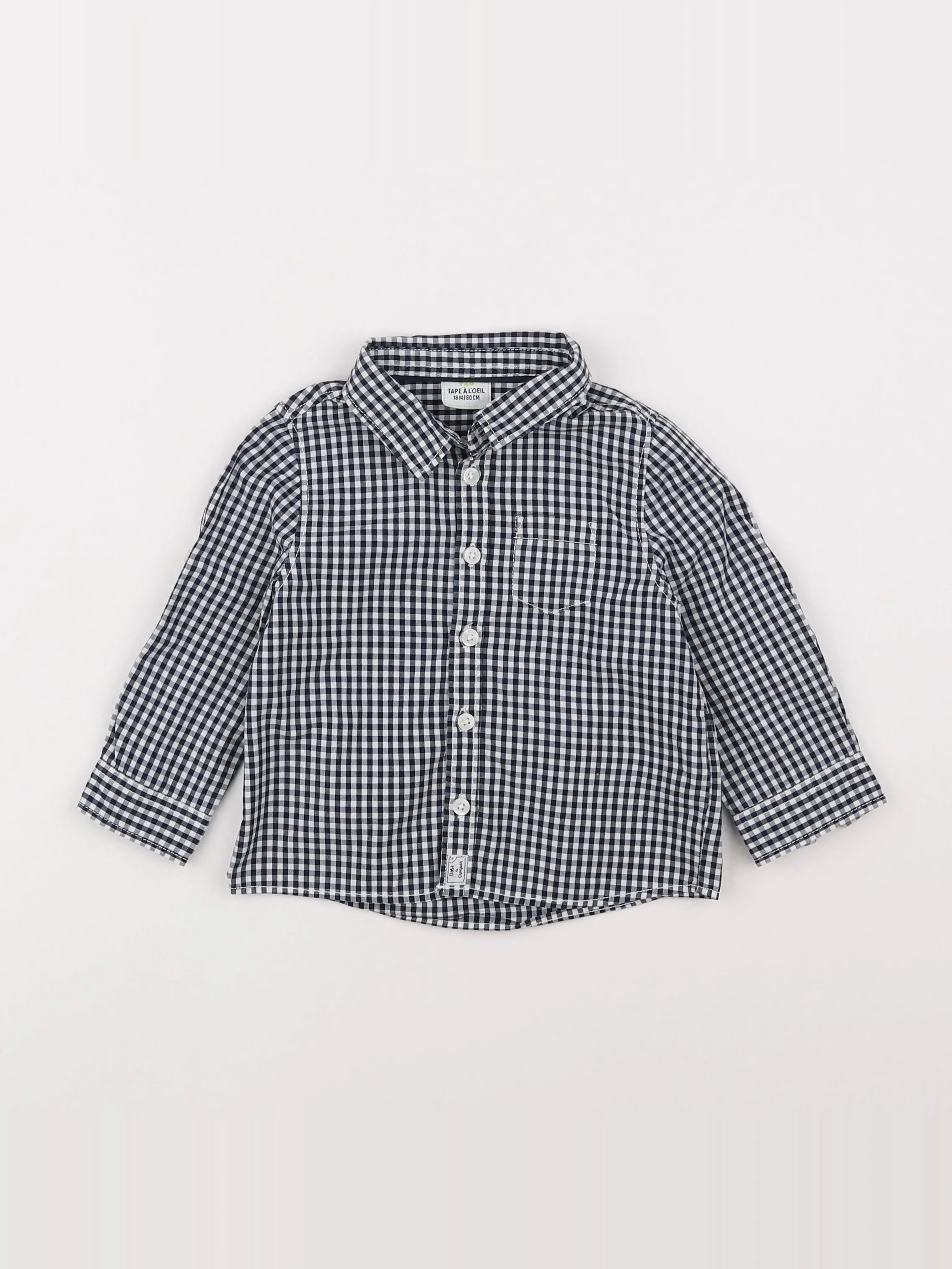 Tape à l'oeil - chemise noir - 18 mois