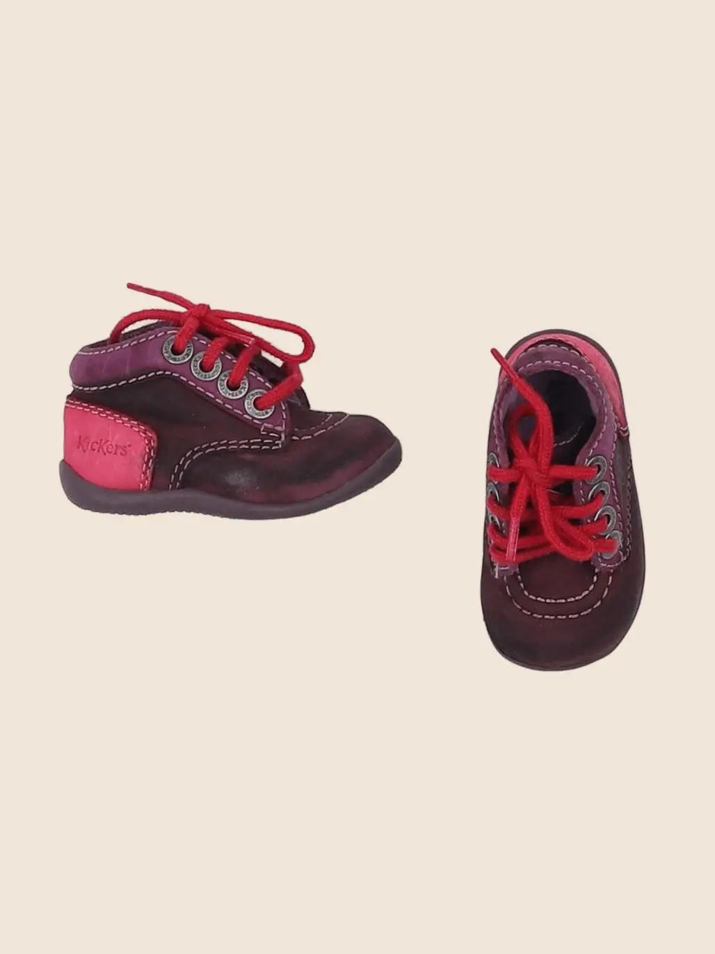 Kickers - bottillons rouge - pointure 18