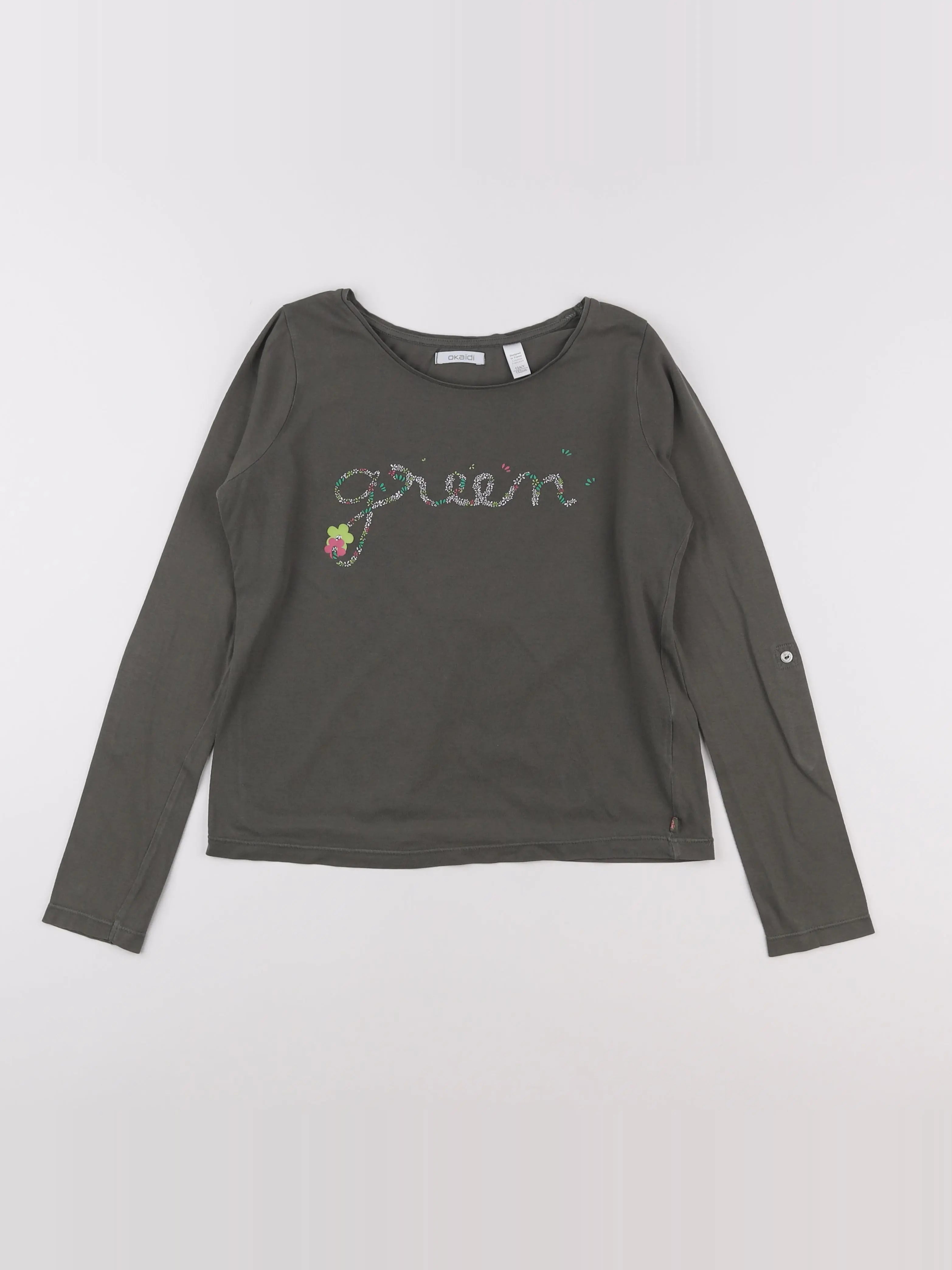 Okaidi - tee-shirt vert - 12 ans