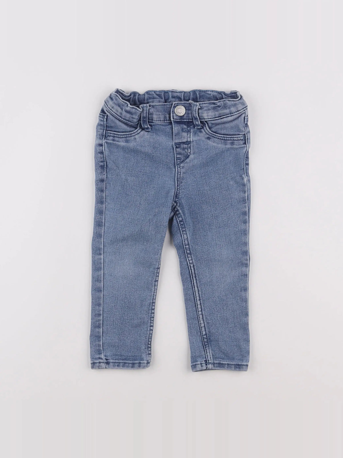 H&M - jean bleu - 9/12 mois