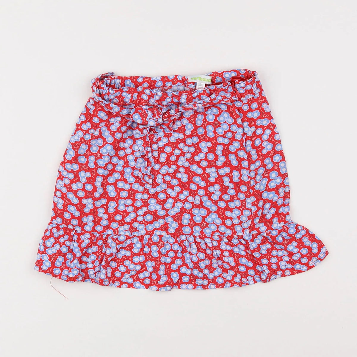 Vertbaudet - jupe rouge - 6 ans