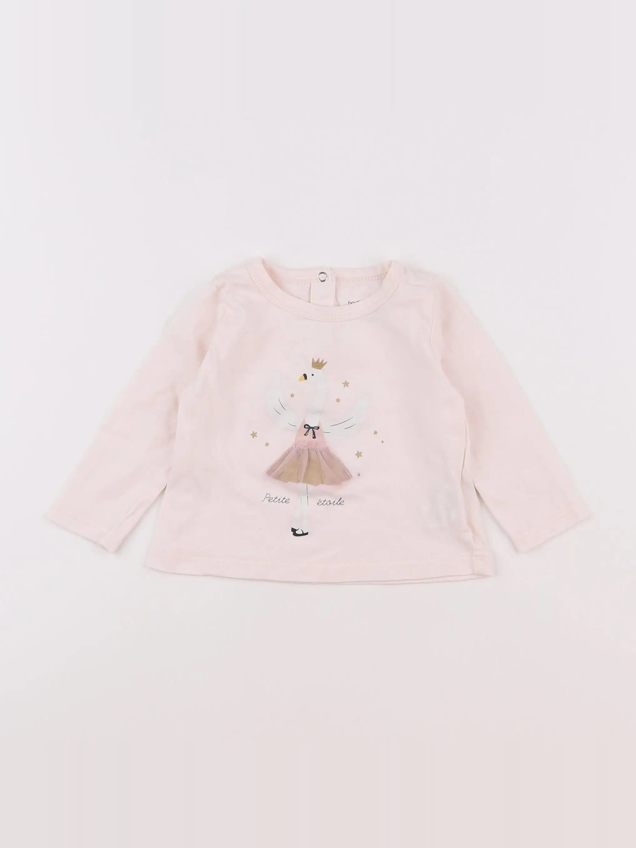 Boutchou - tee-shirt rose - 6 mois