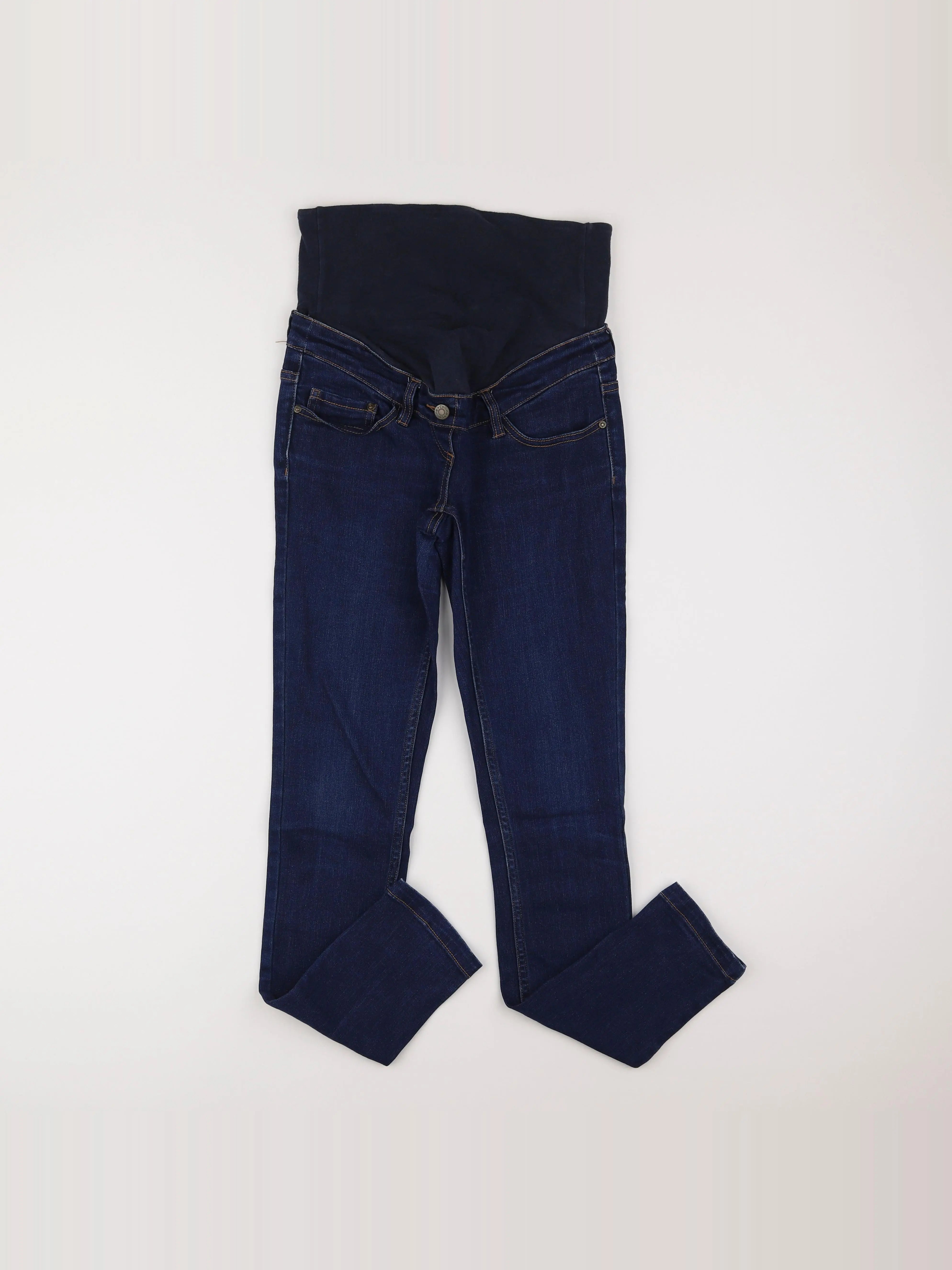 Vertbaudet - jean grossesse bleu - 34