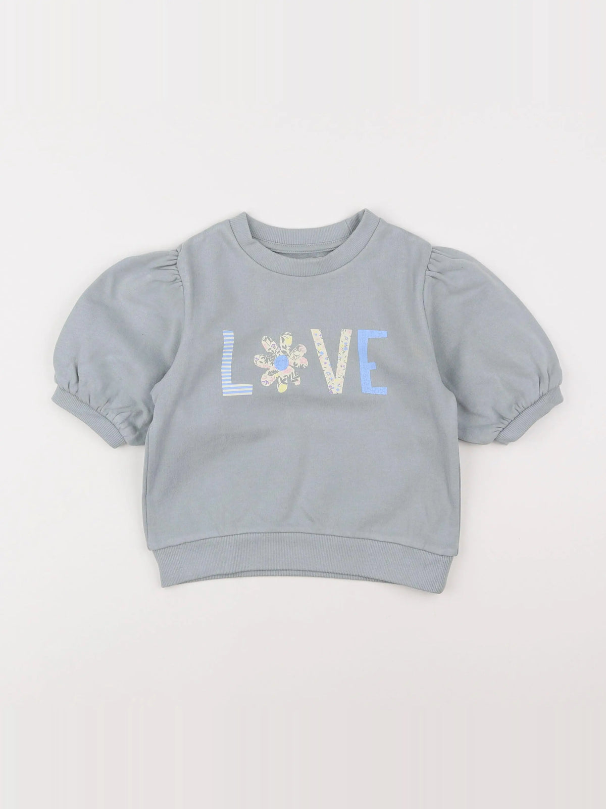 Vertbaudet - sweat bleu - 5 ans