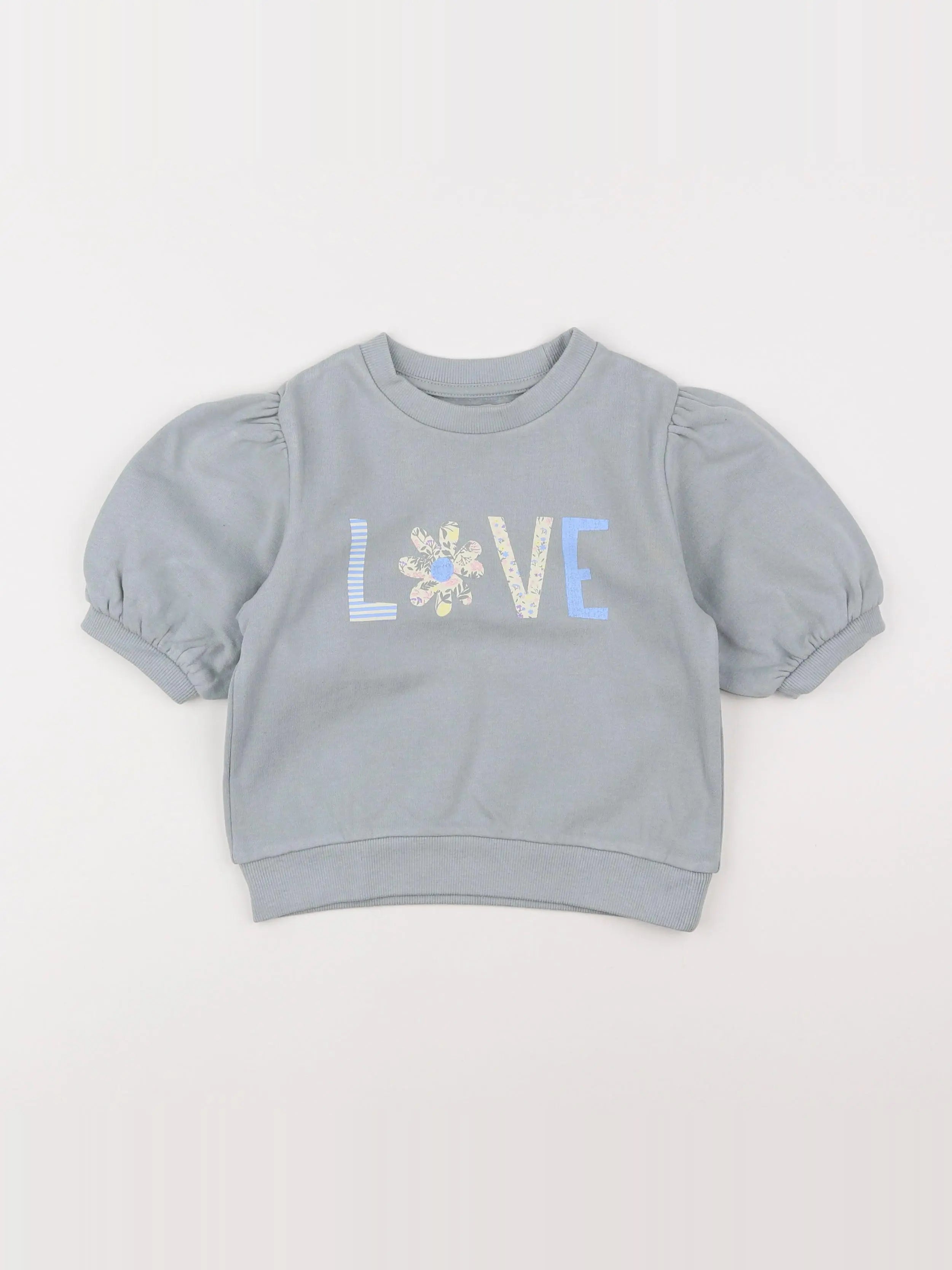 Vertbaudet - sweat bleu - 5 ans