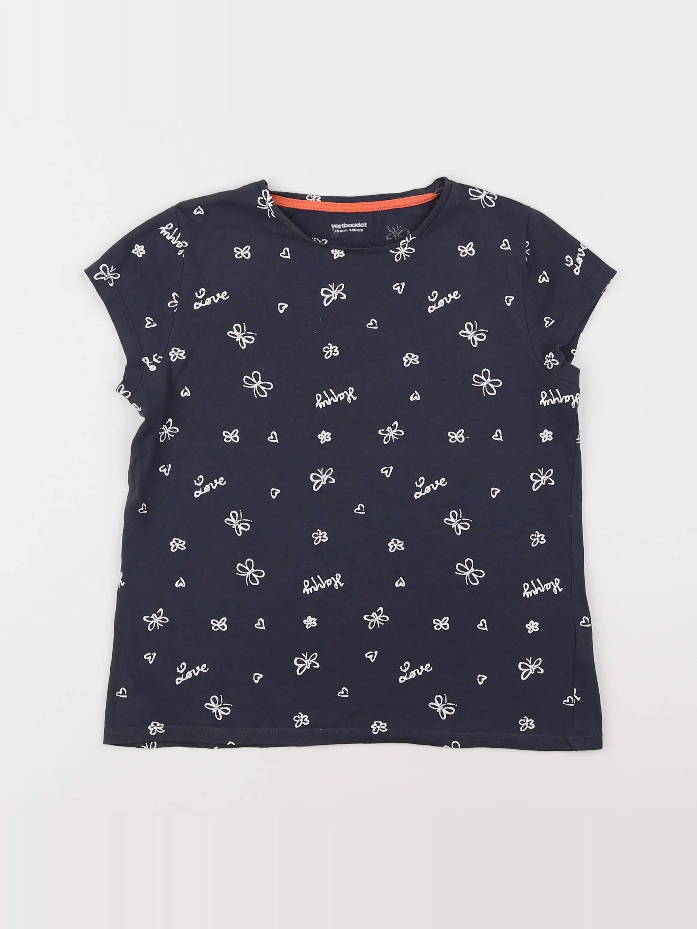 Vertbaudet - tee-shirt gris - 10 ans