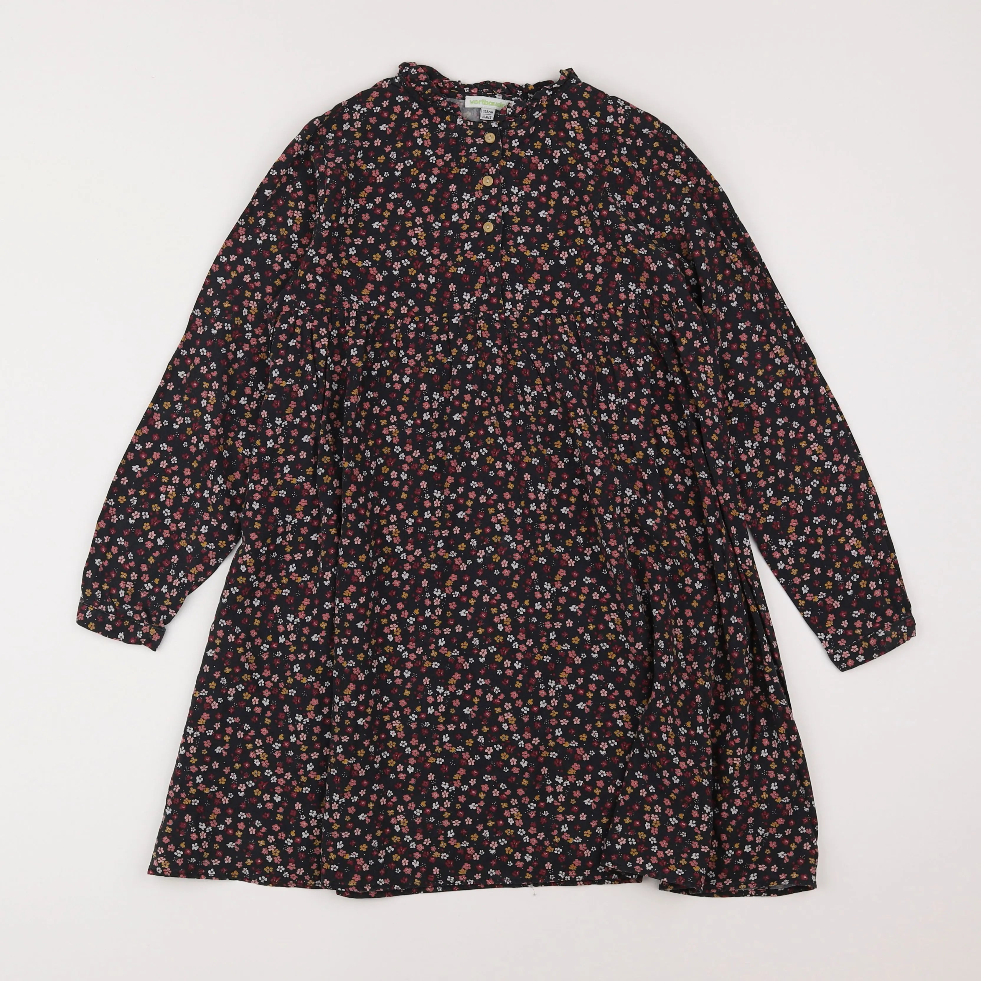 Vertbaudet - robe gris - 10 ans