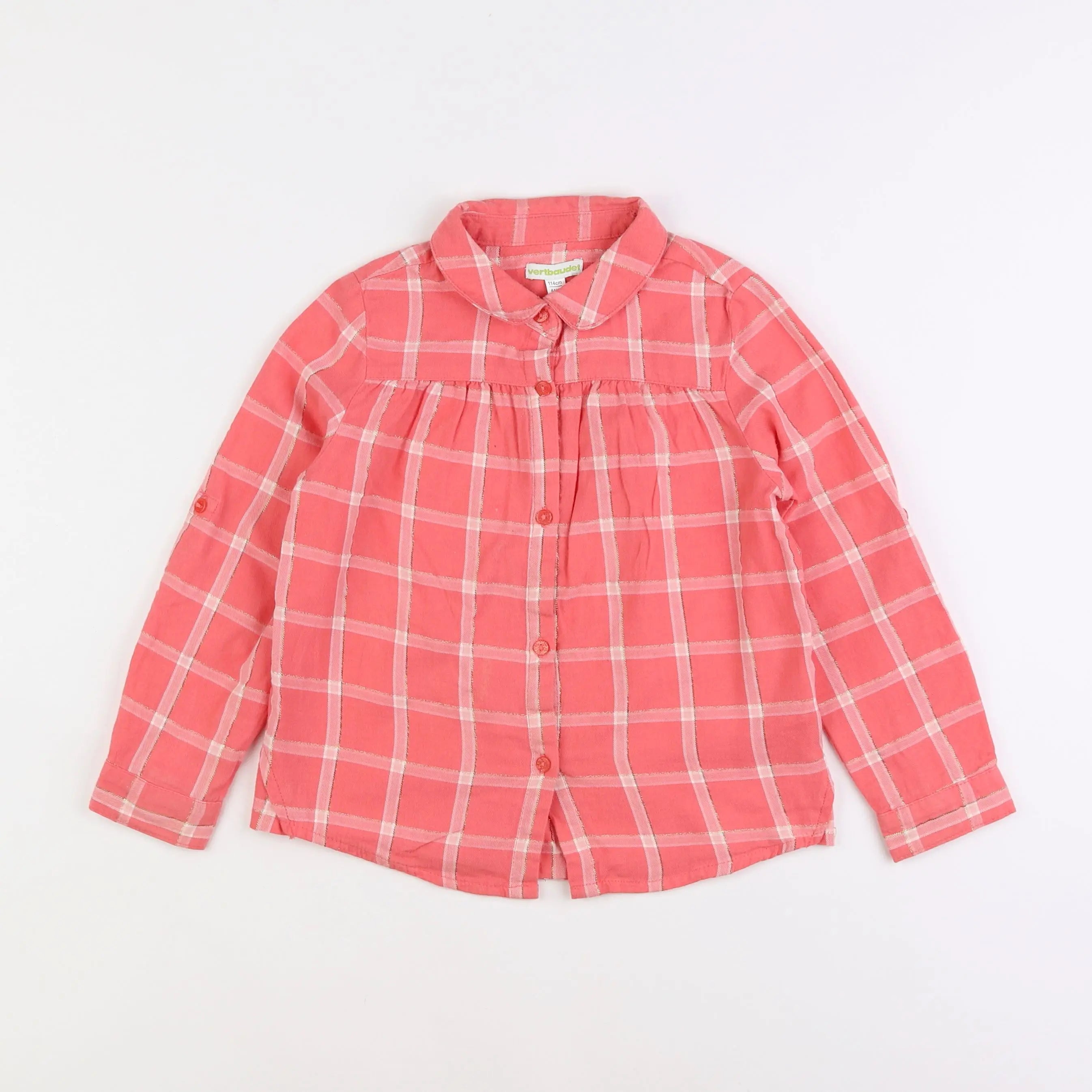 Vertbaudet - blouse rose - 6 ans