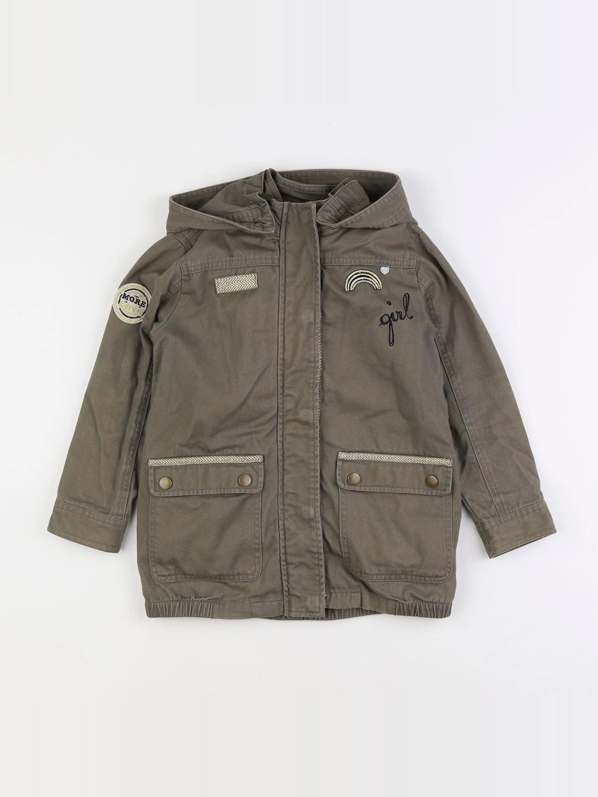 Vertbaudet - parka vert - 6 ans