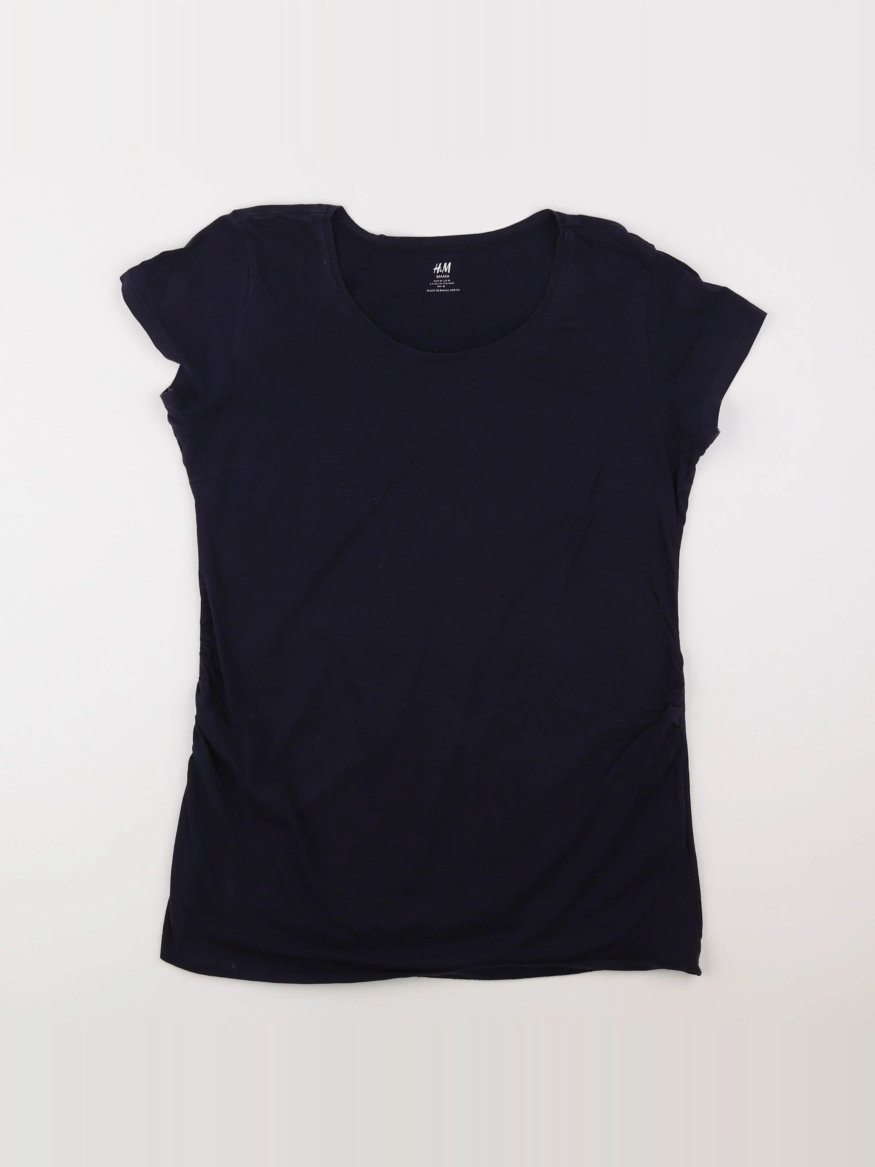 H&M - tee-shirt grossesse bleu - 38 à 40