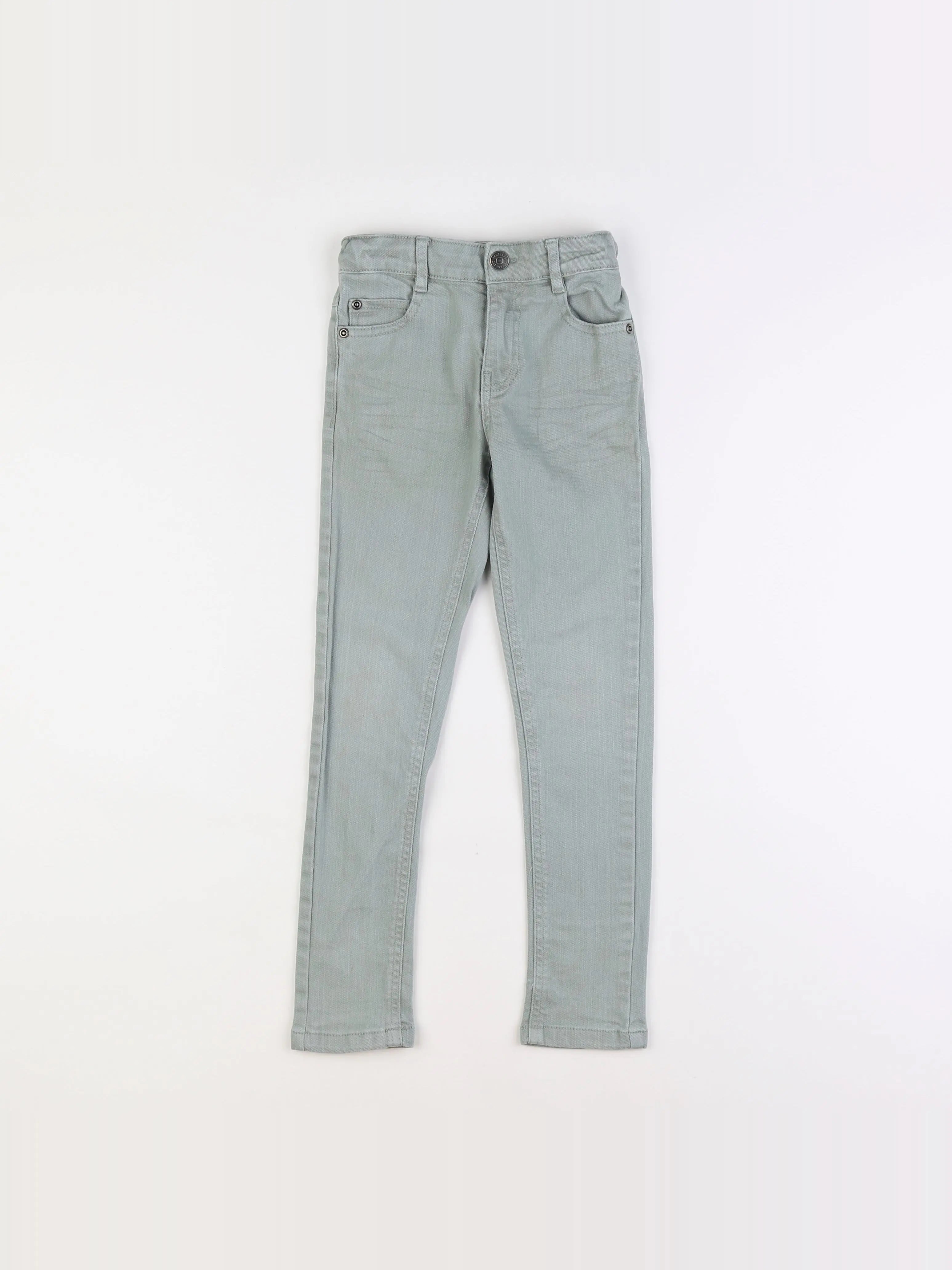 Vertbaudet - jean vert - 7 ans