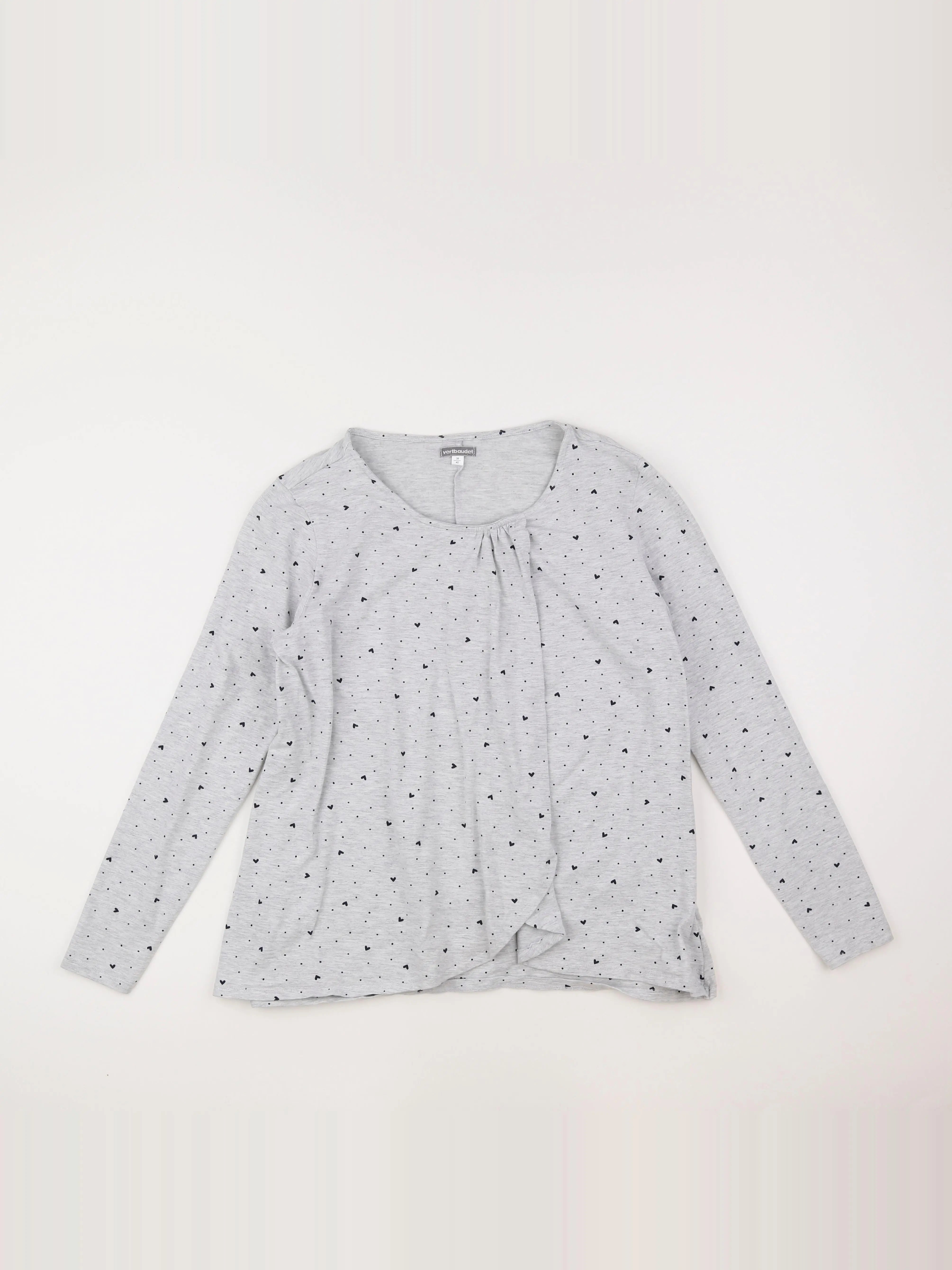 Vertbaudet - tee-shirt grossesse gris - 38 à 40