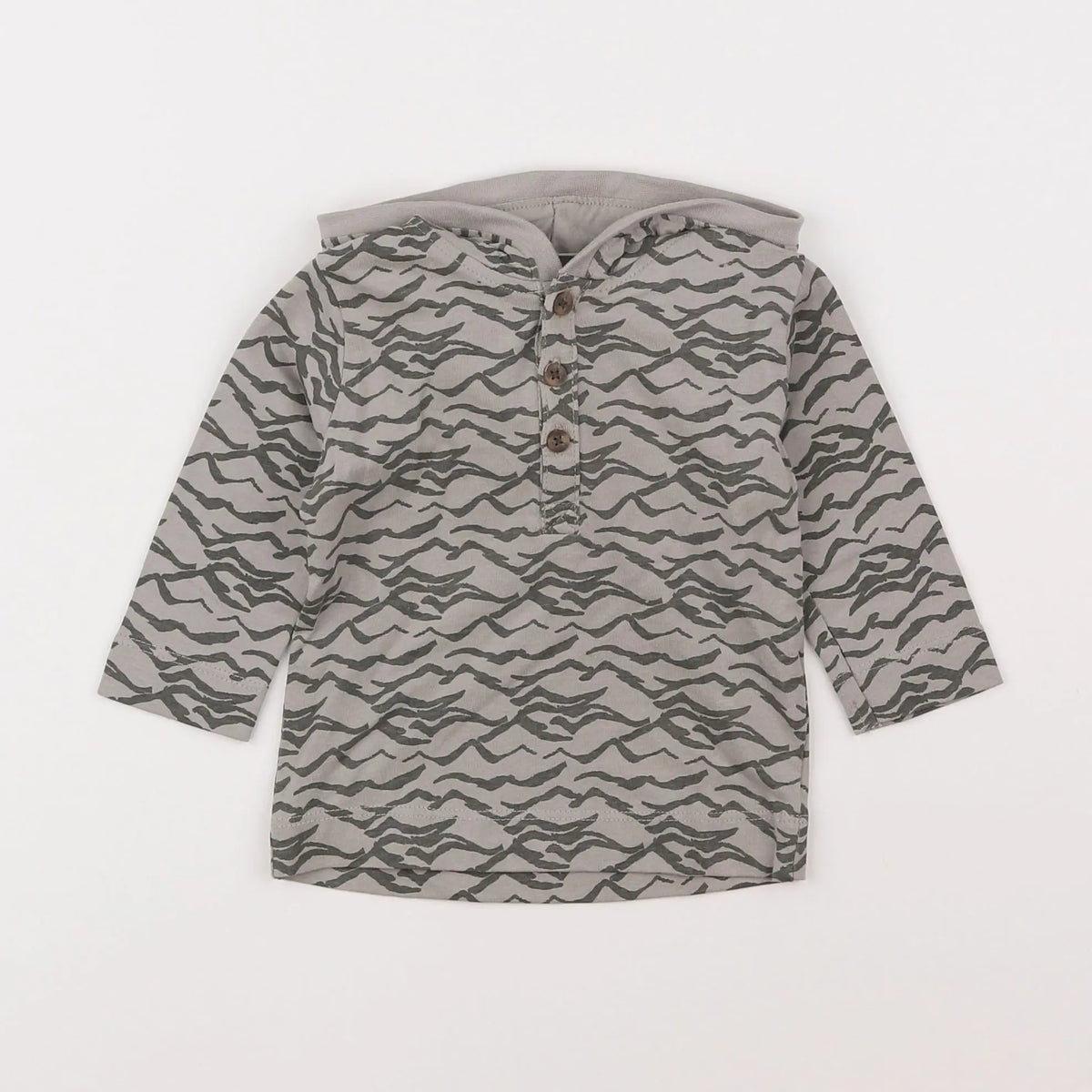 Vertbaudet - tee-shirt gris - 6 mois