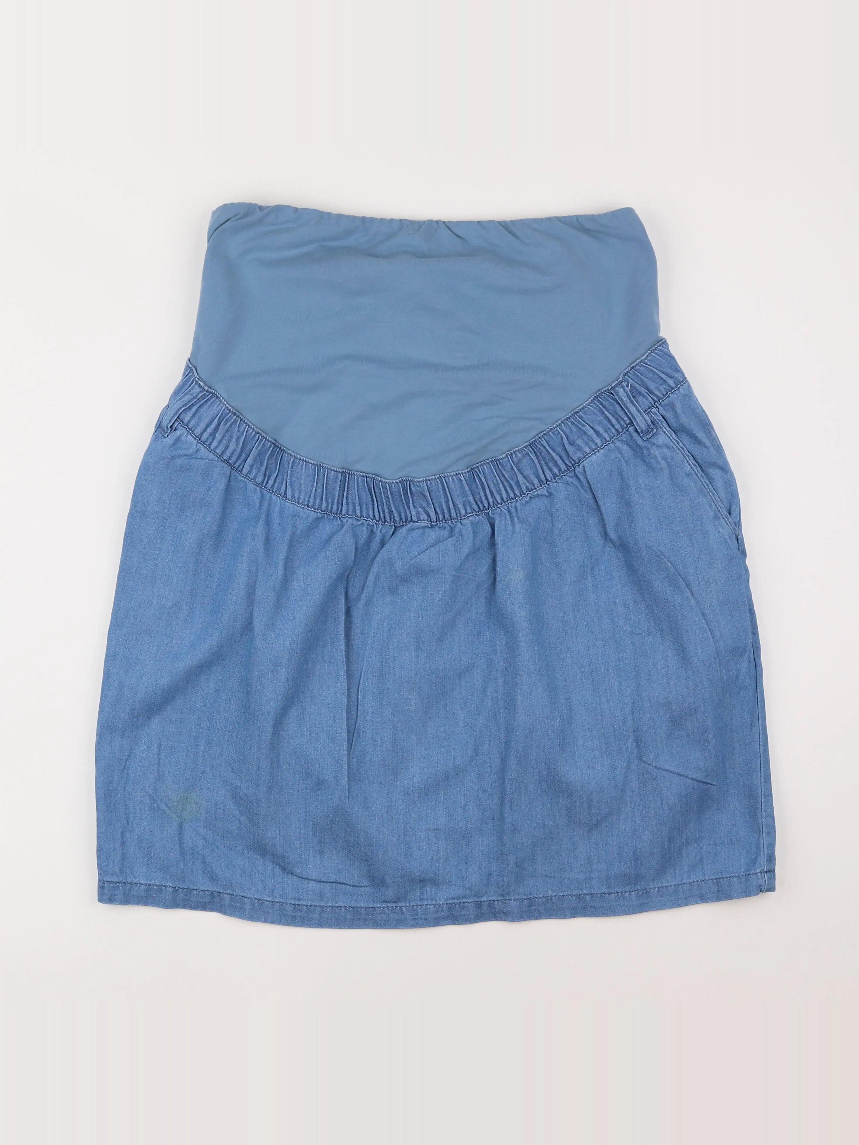 Vertbaudet - jupe grossesse bleu - 44