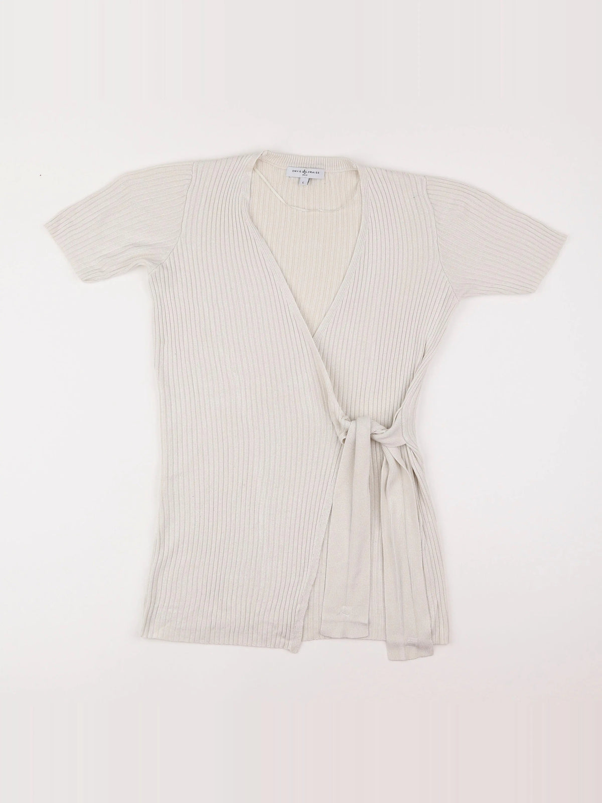 Envie de fraise - gilet grossesse beige - 44 à 46