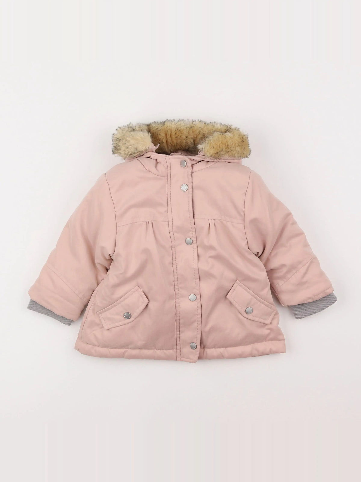 Vertbaudet - parka rose - 12 mois