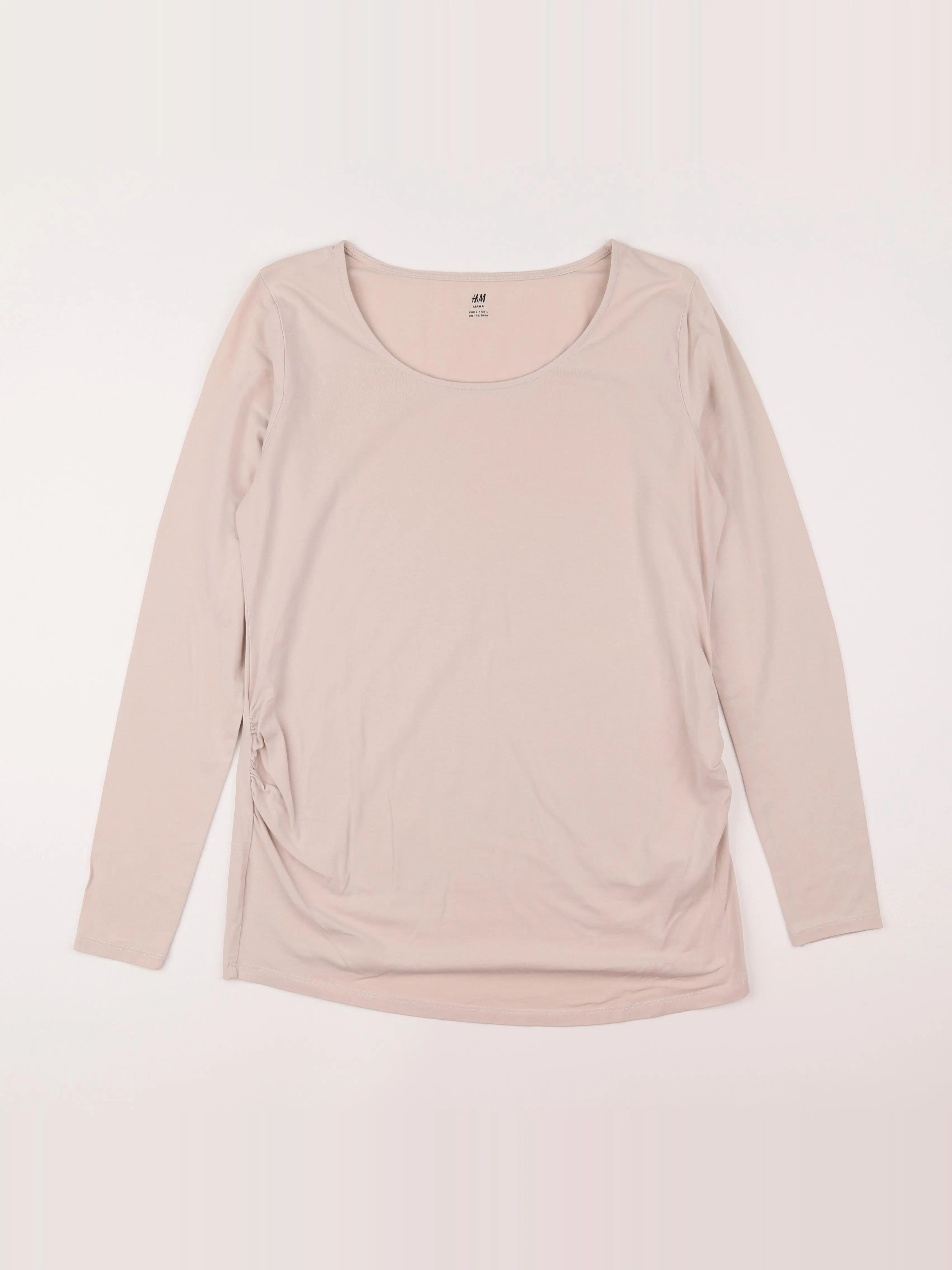 H&M - tee-shirt grossesse beige - 44 à 46