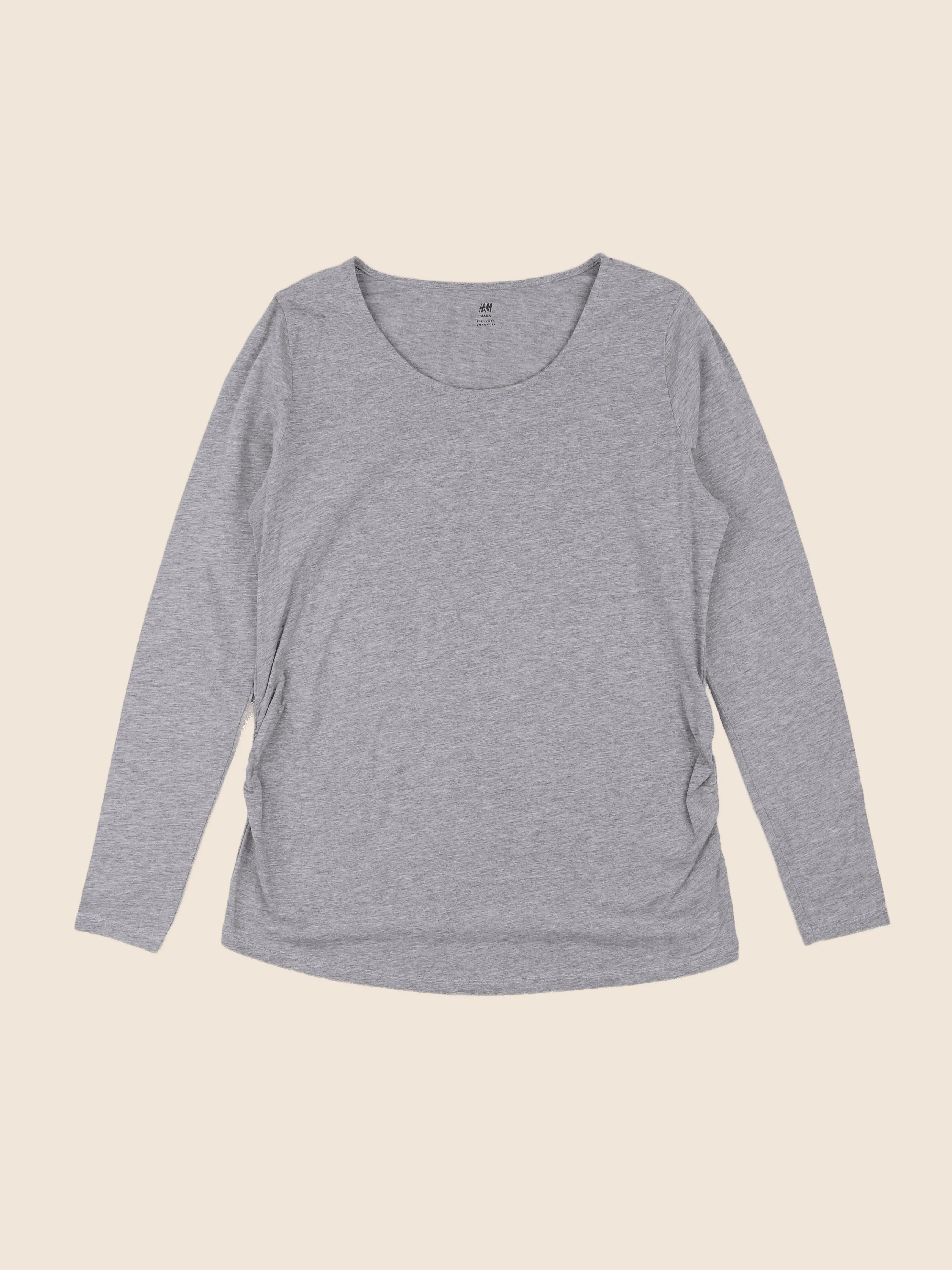 H&M - tee-shirt grossesse gris - 44 à 46