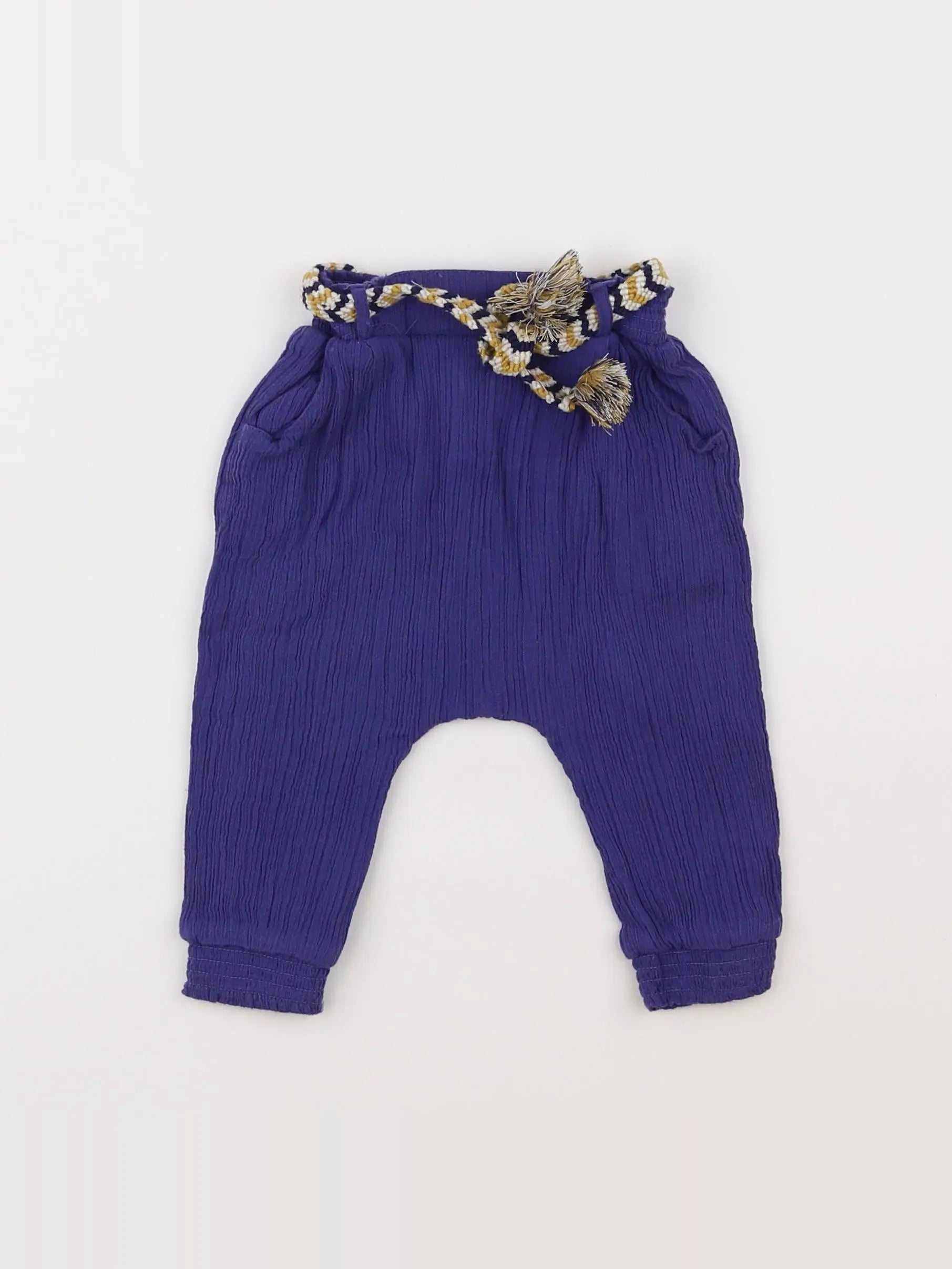 Cyrillus - sarouel bleu - 6 mois