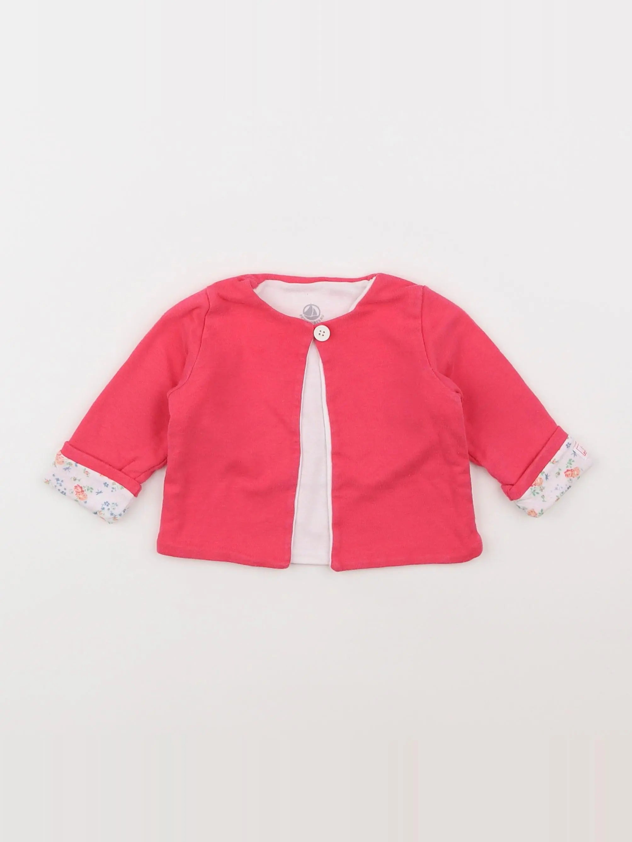 Petit Bateau - tee-shirt rose - 6 mois