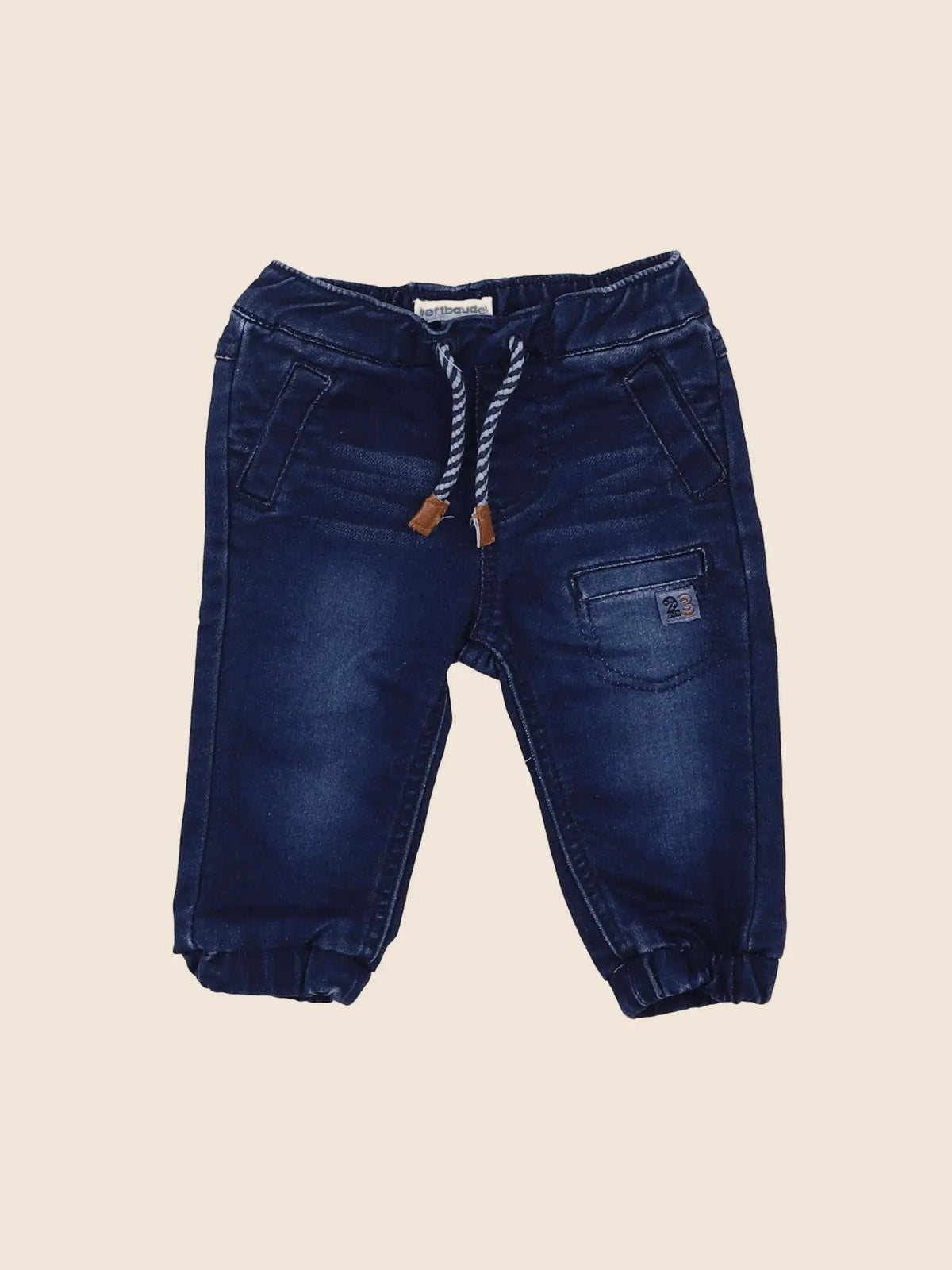 Vertbaudet - pantalon bleu - 6 mois